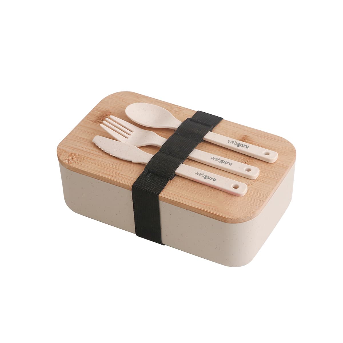 Lunch Box with Bamboo Cover