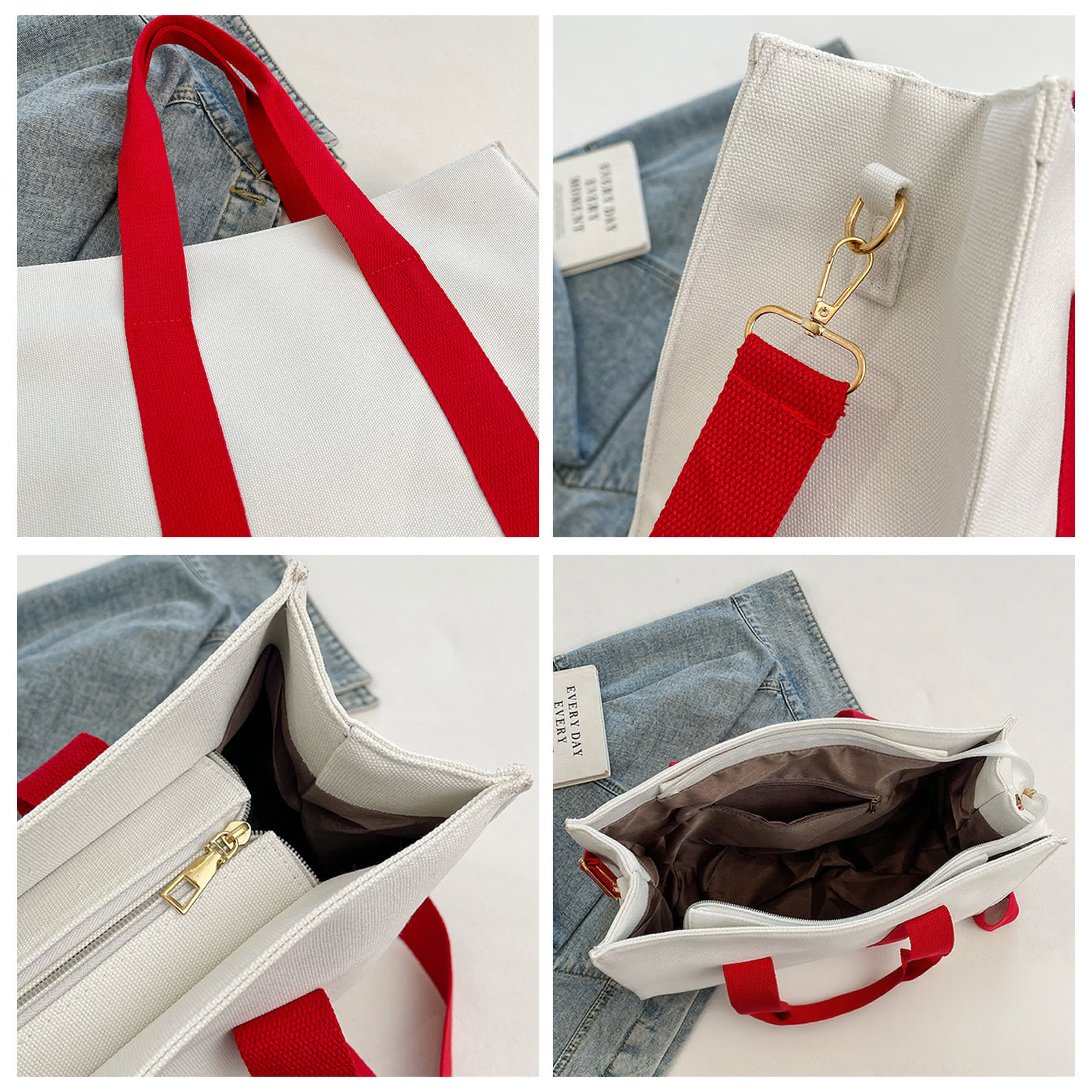 Canvas Grocery Shopping Bag