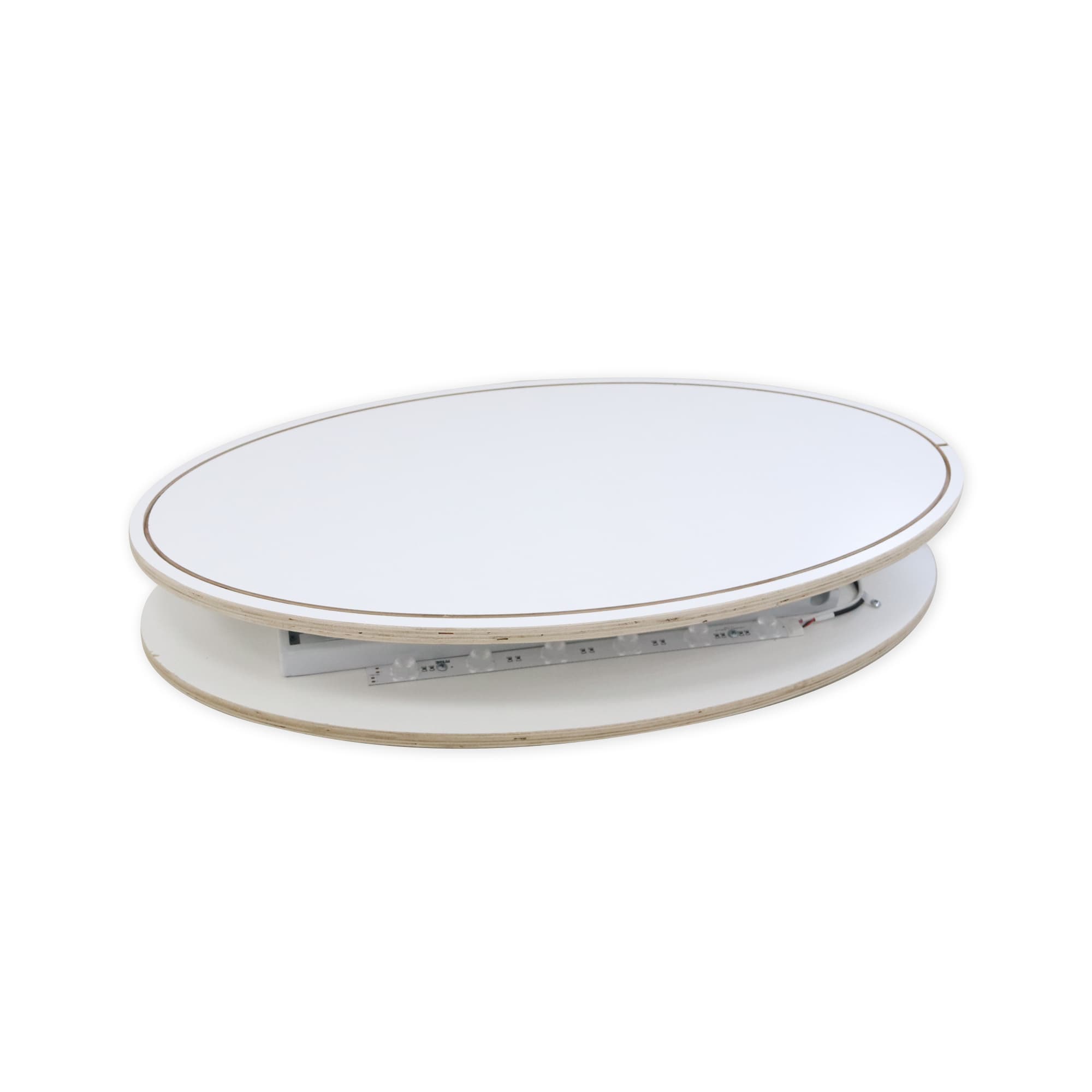 Backlit LED Spring Up Display - Oval