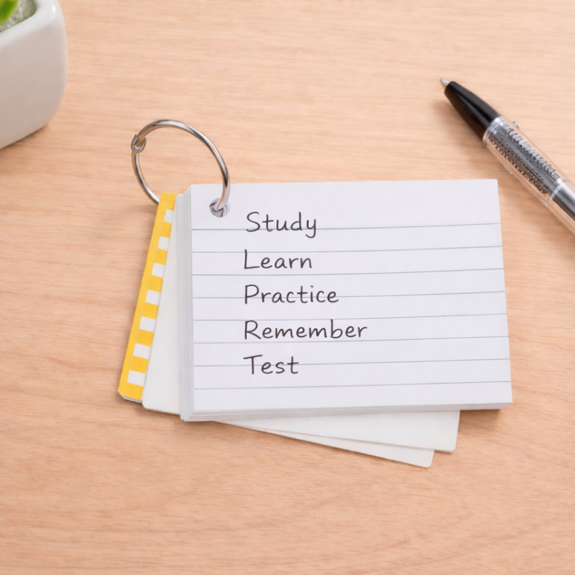 A7 Index Cards with Ring