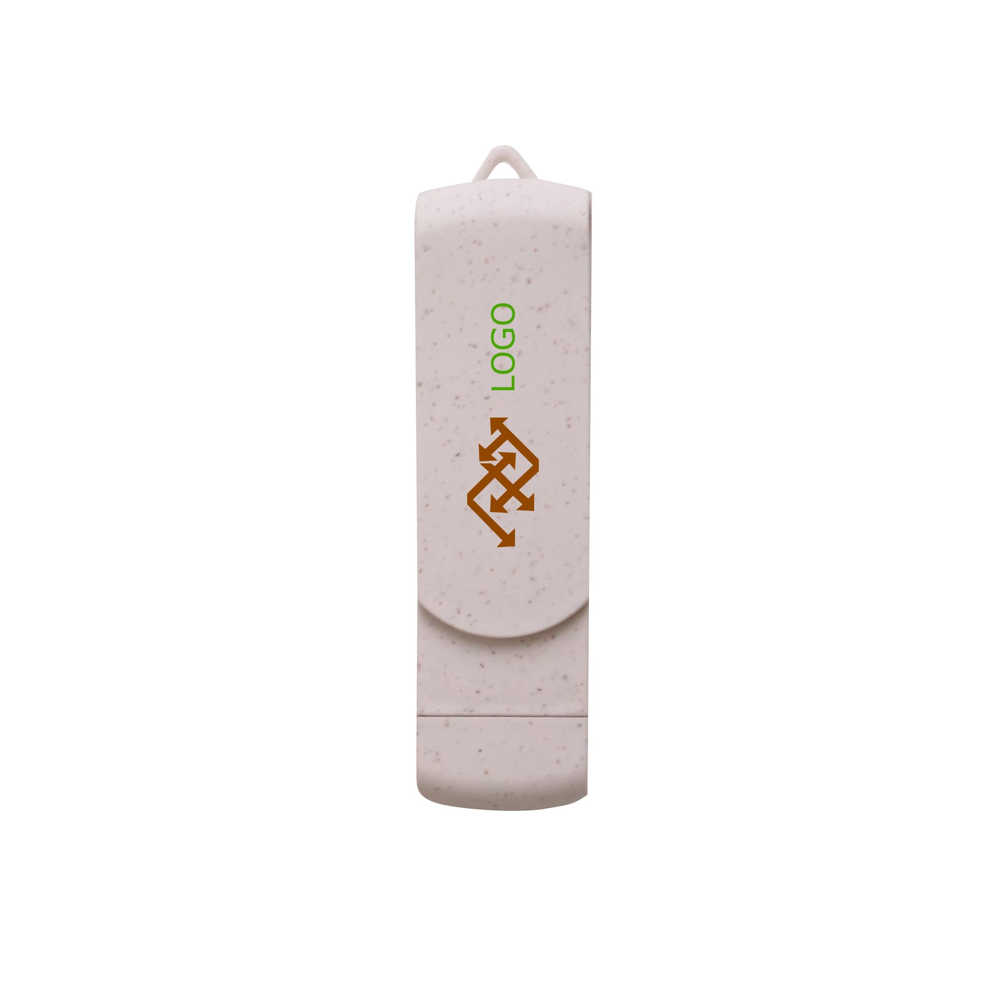Rotate Wheat Straw Type C Flash Drive