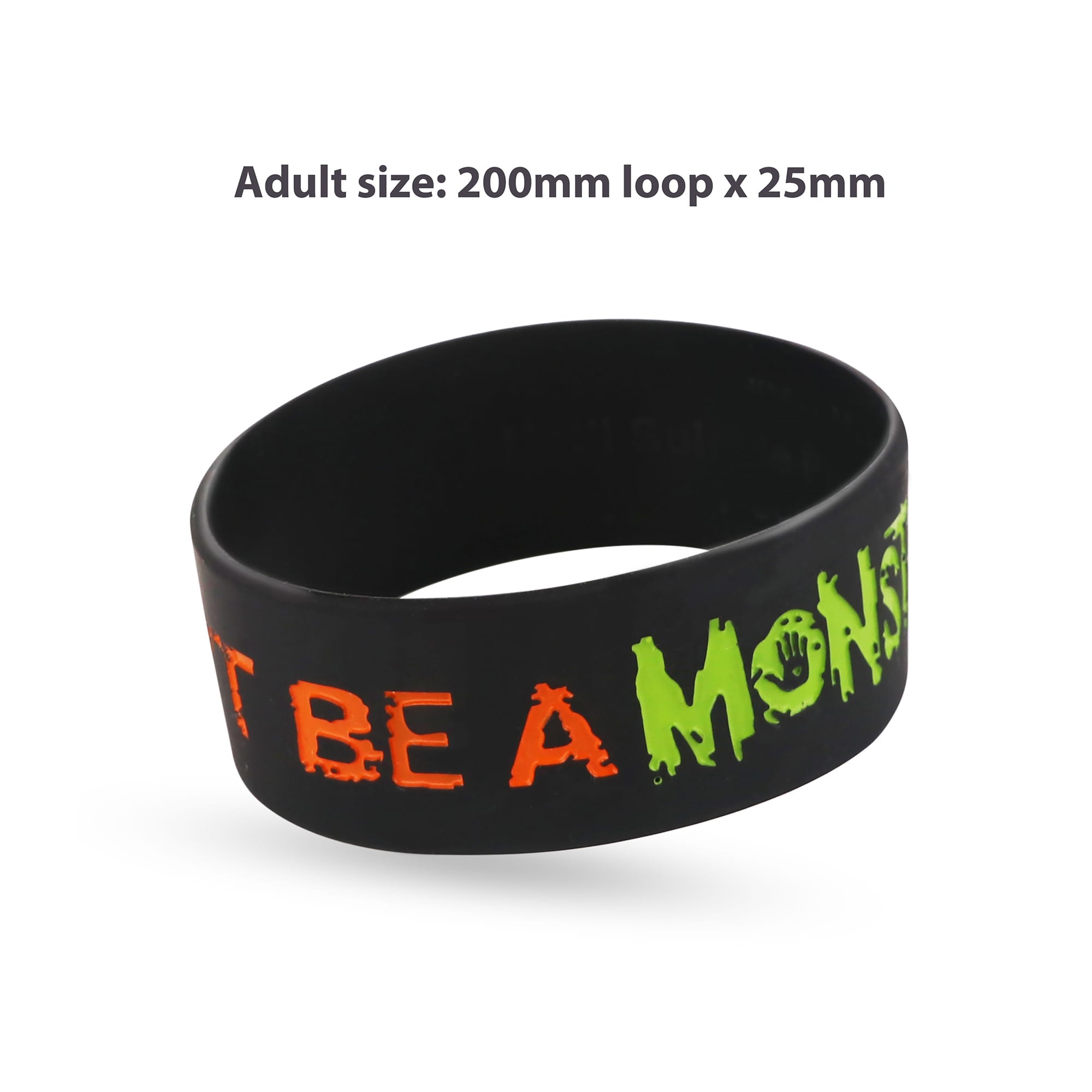 Debossed Colour Filled Wristband