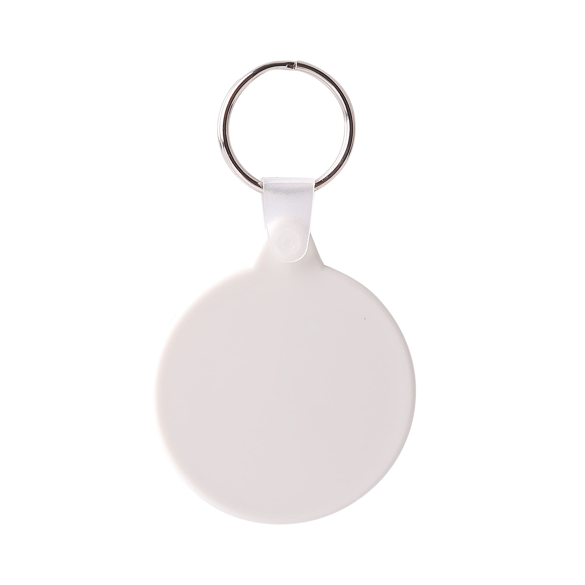 Round Hard Plastic Keyring