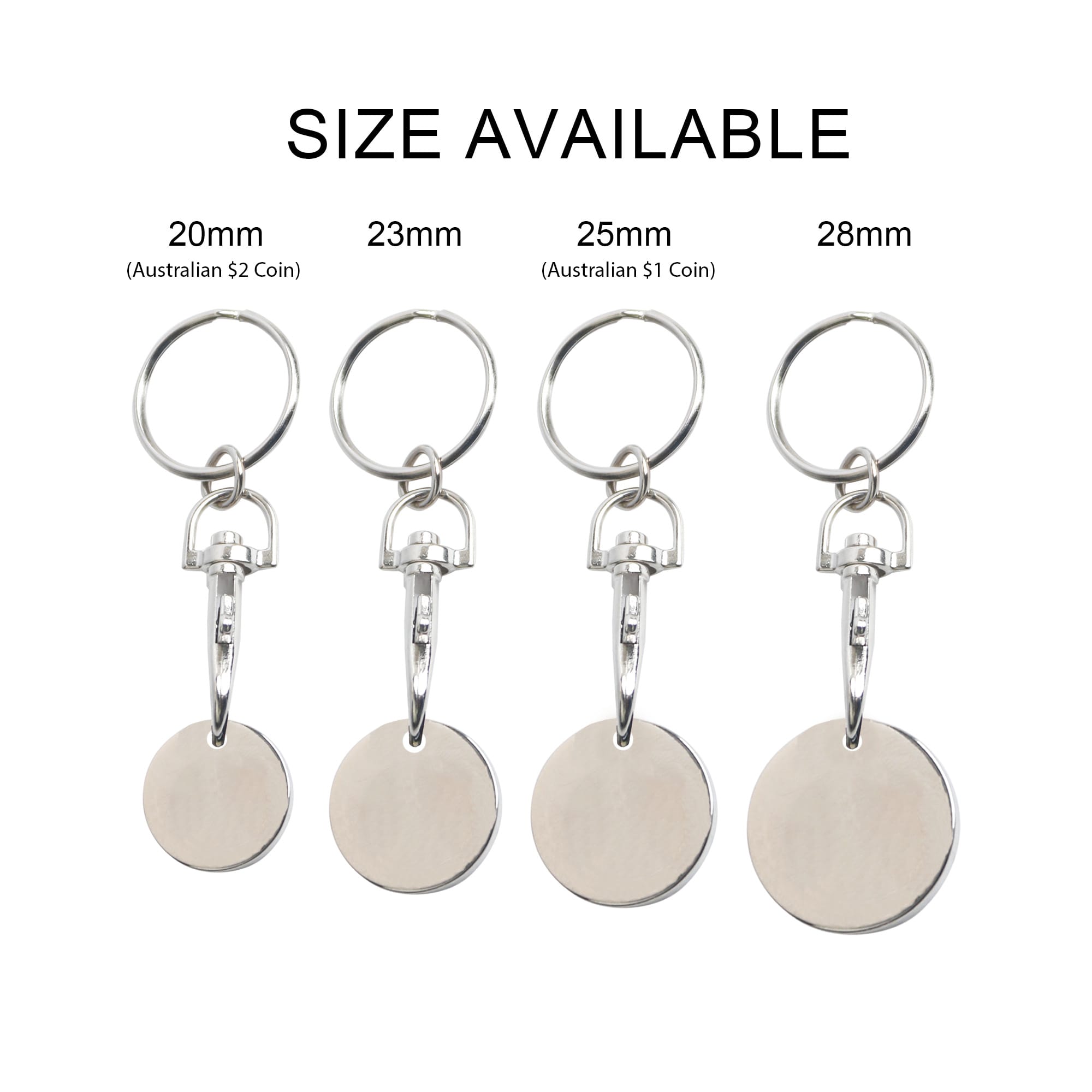 Enamel Trolley Coin Keyring