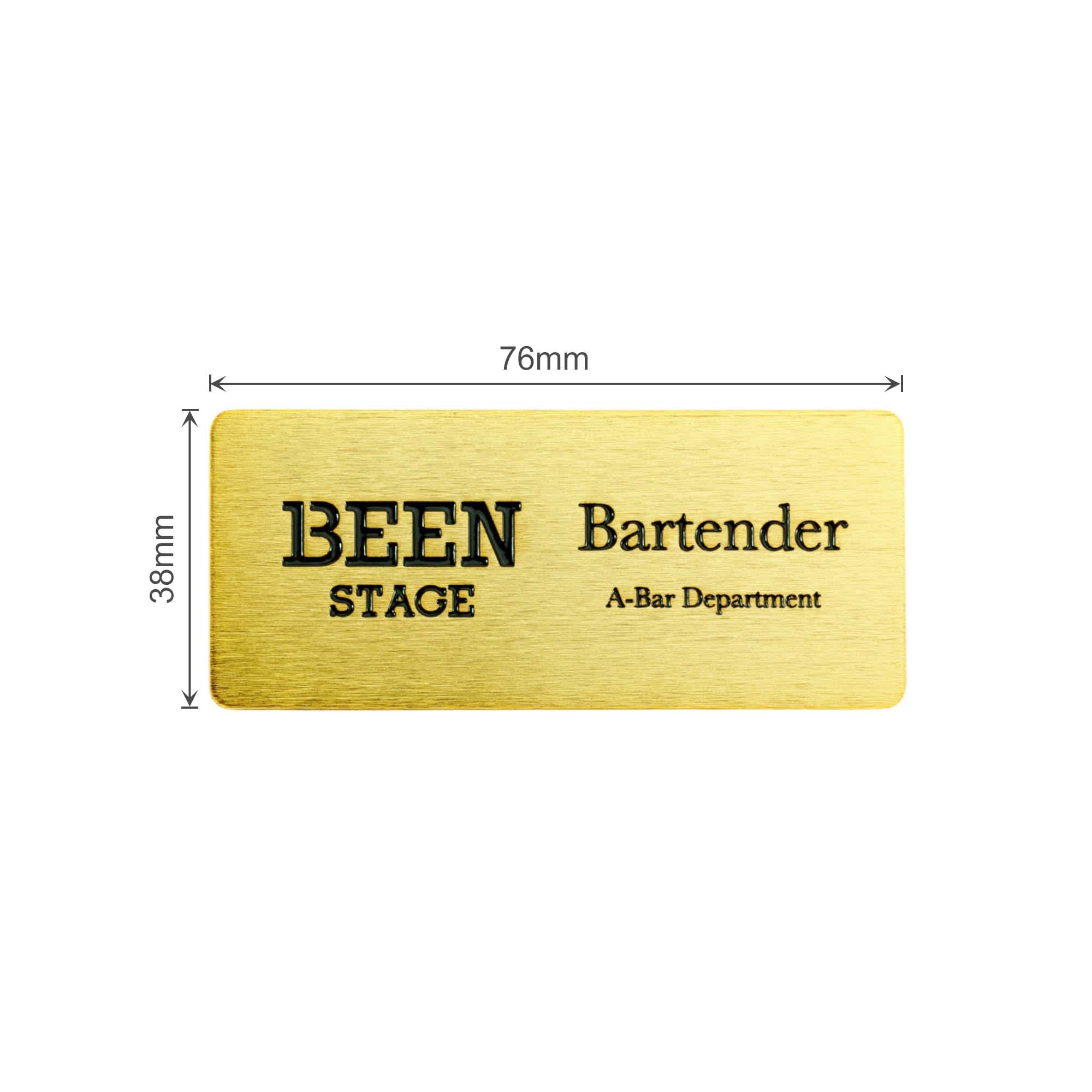Metal Name Badge