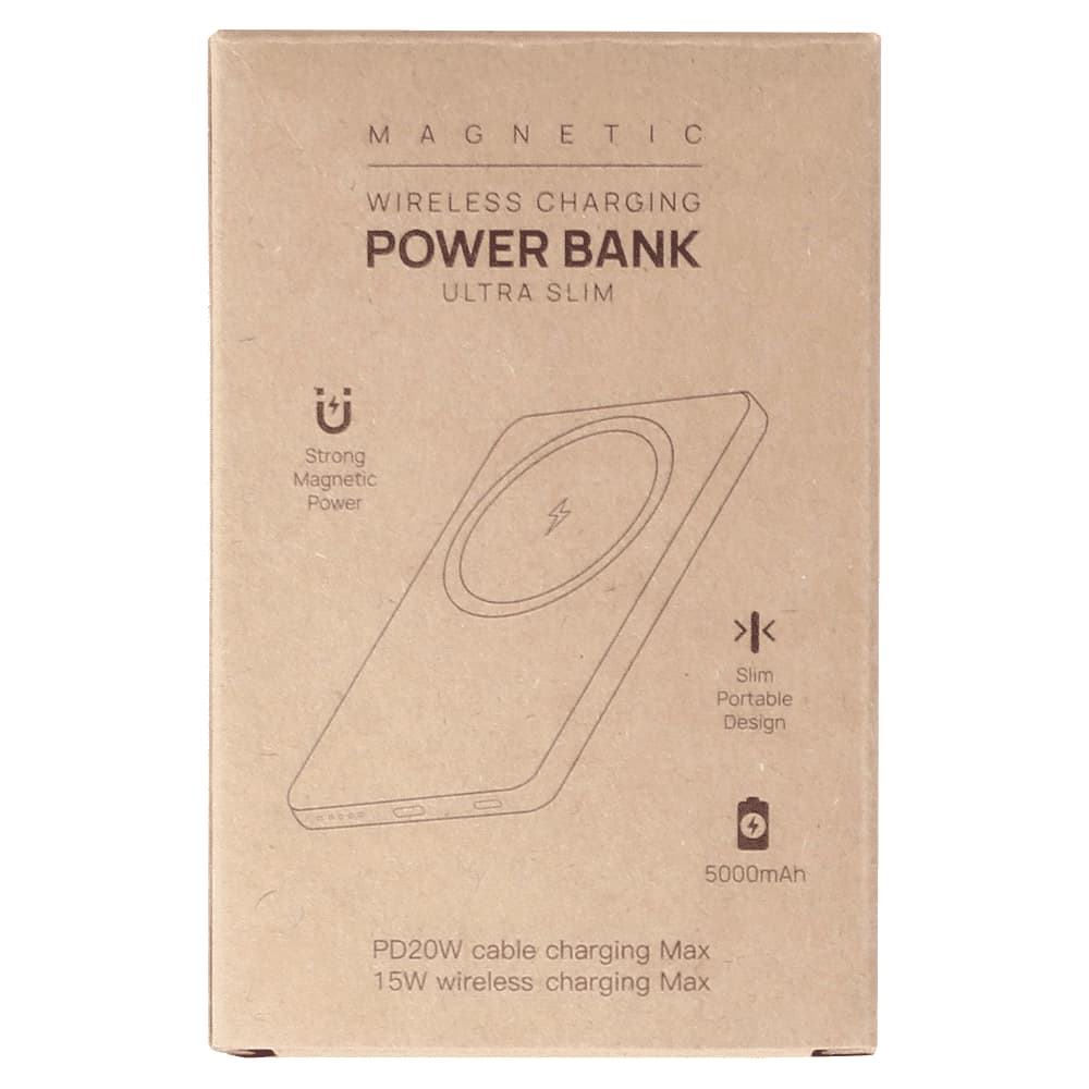 Slim Metal Magnetic Power Bank 5000 mAh