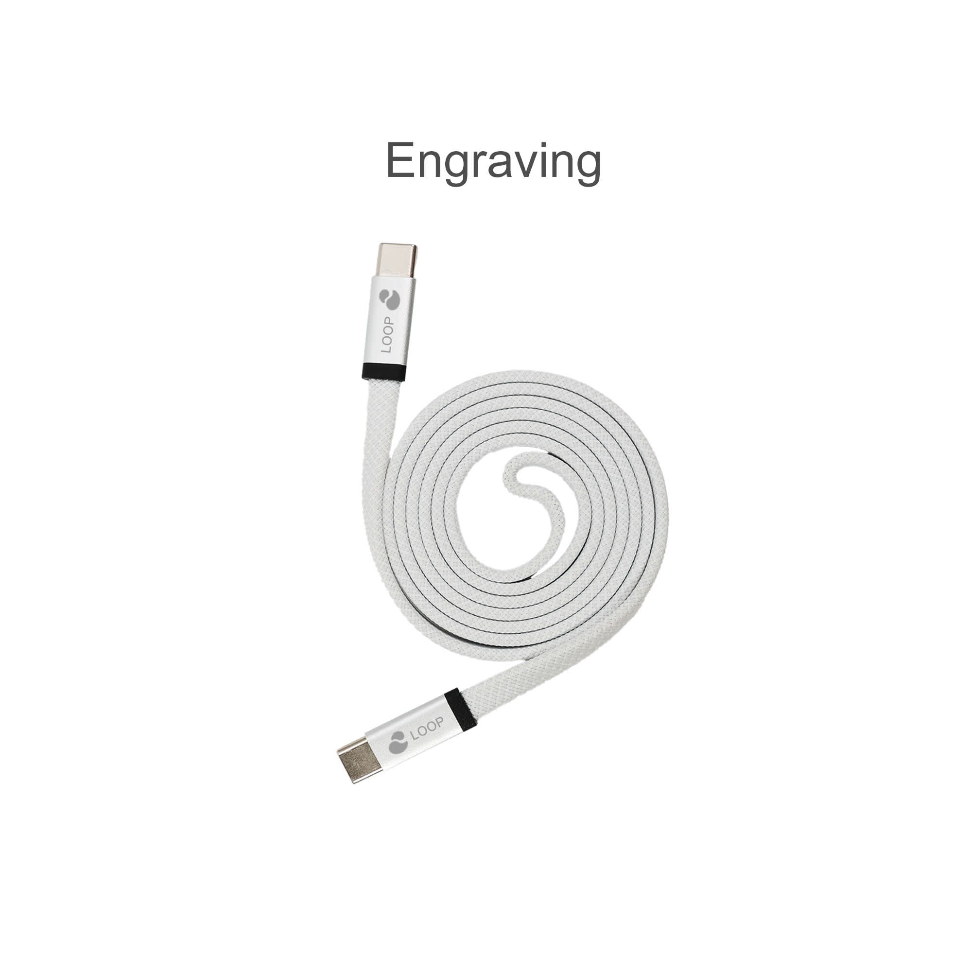 100W Magnetic Flat Braided Charging Cable