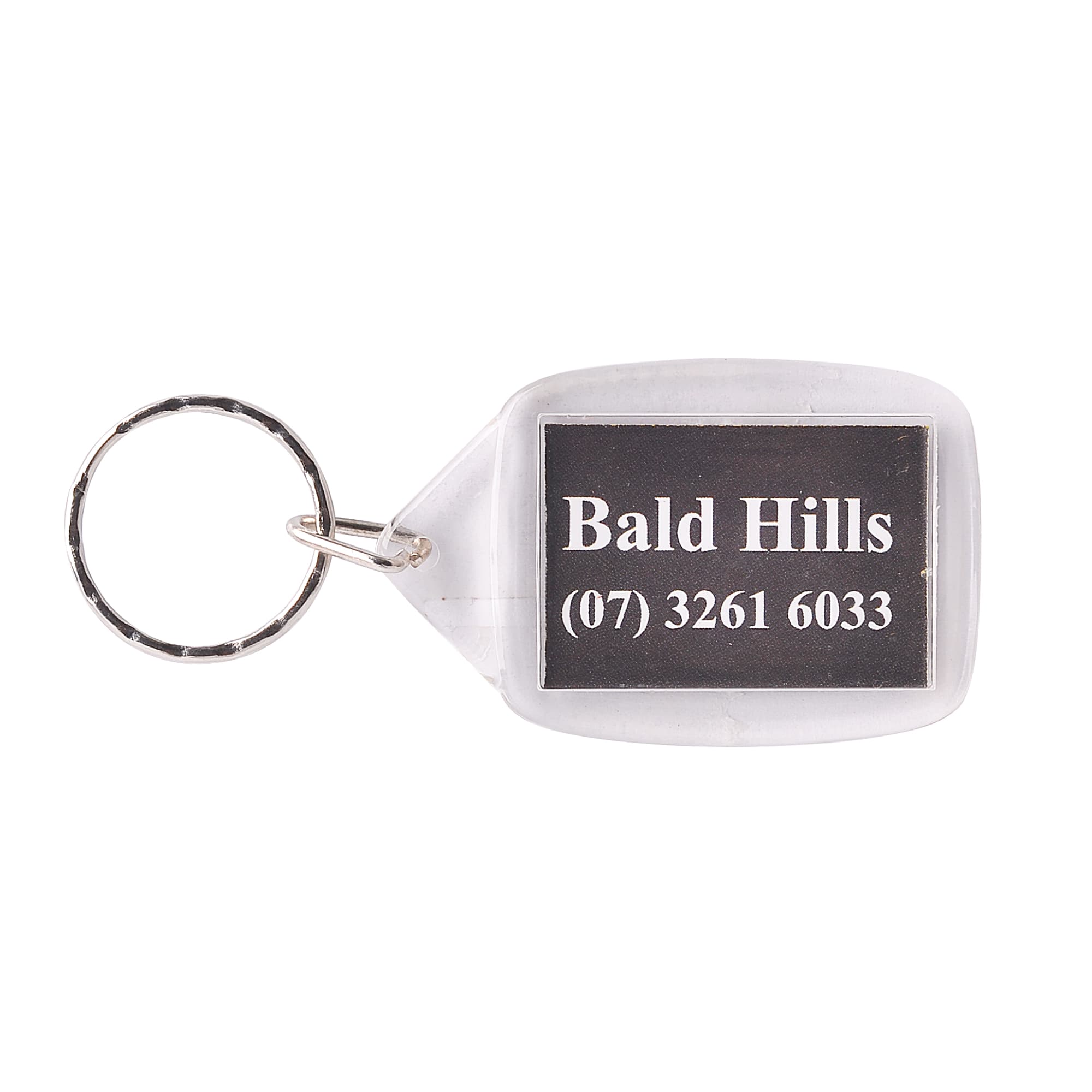 Rectangular Acrylic Keyring