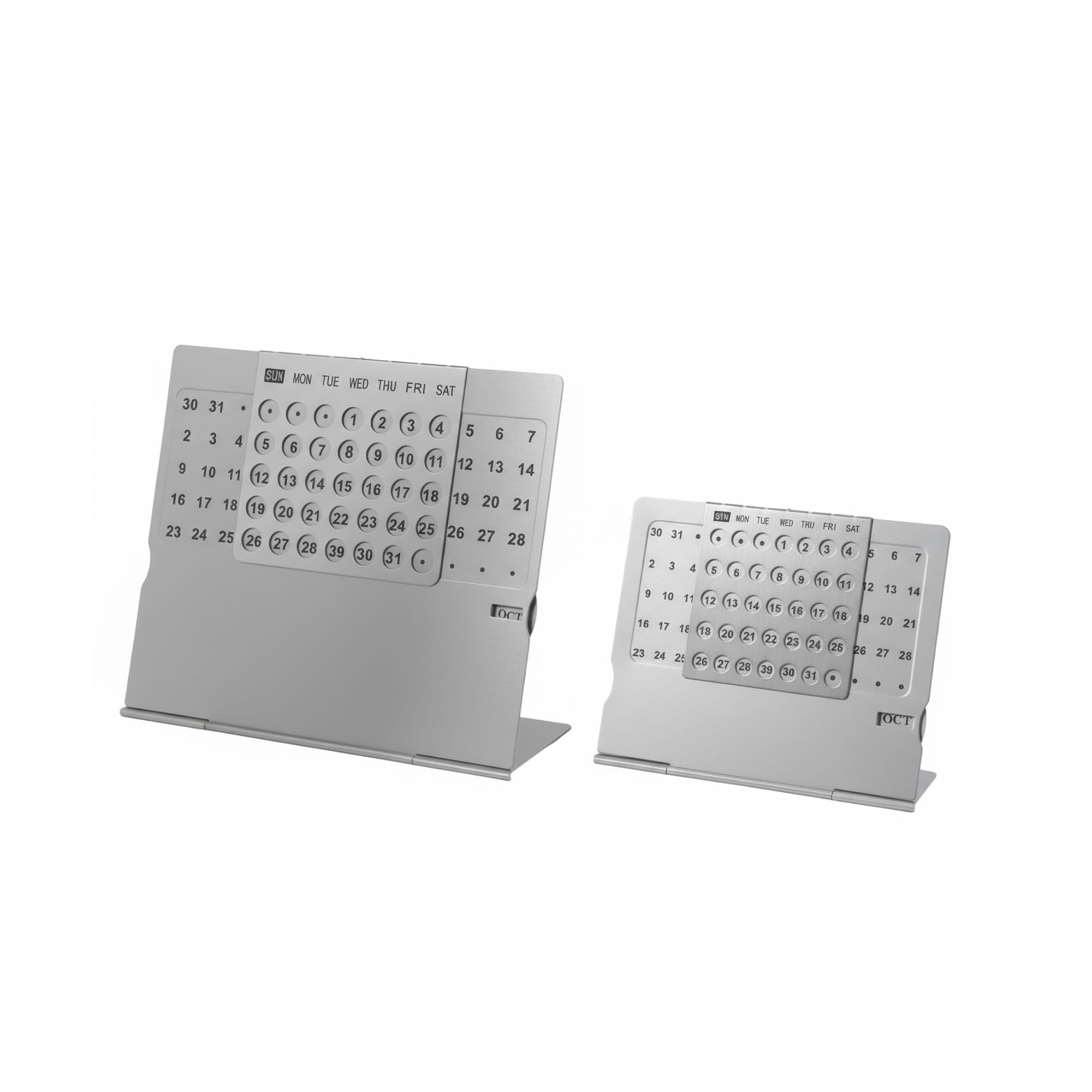 Aluminium Desk Calendar