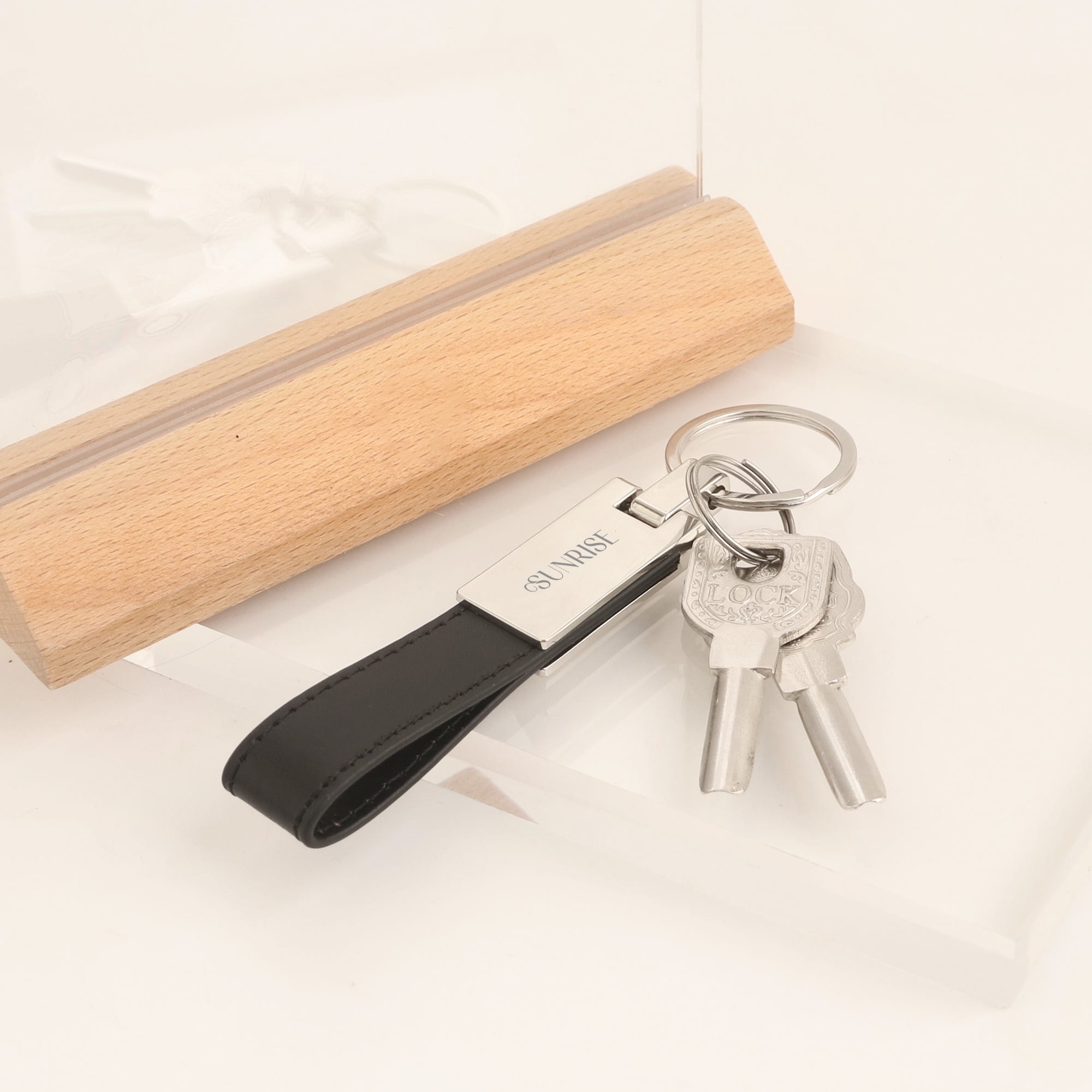 PU Leather Metal Keyring B