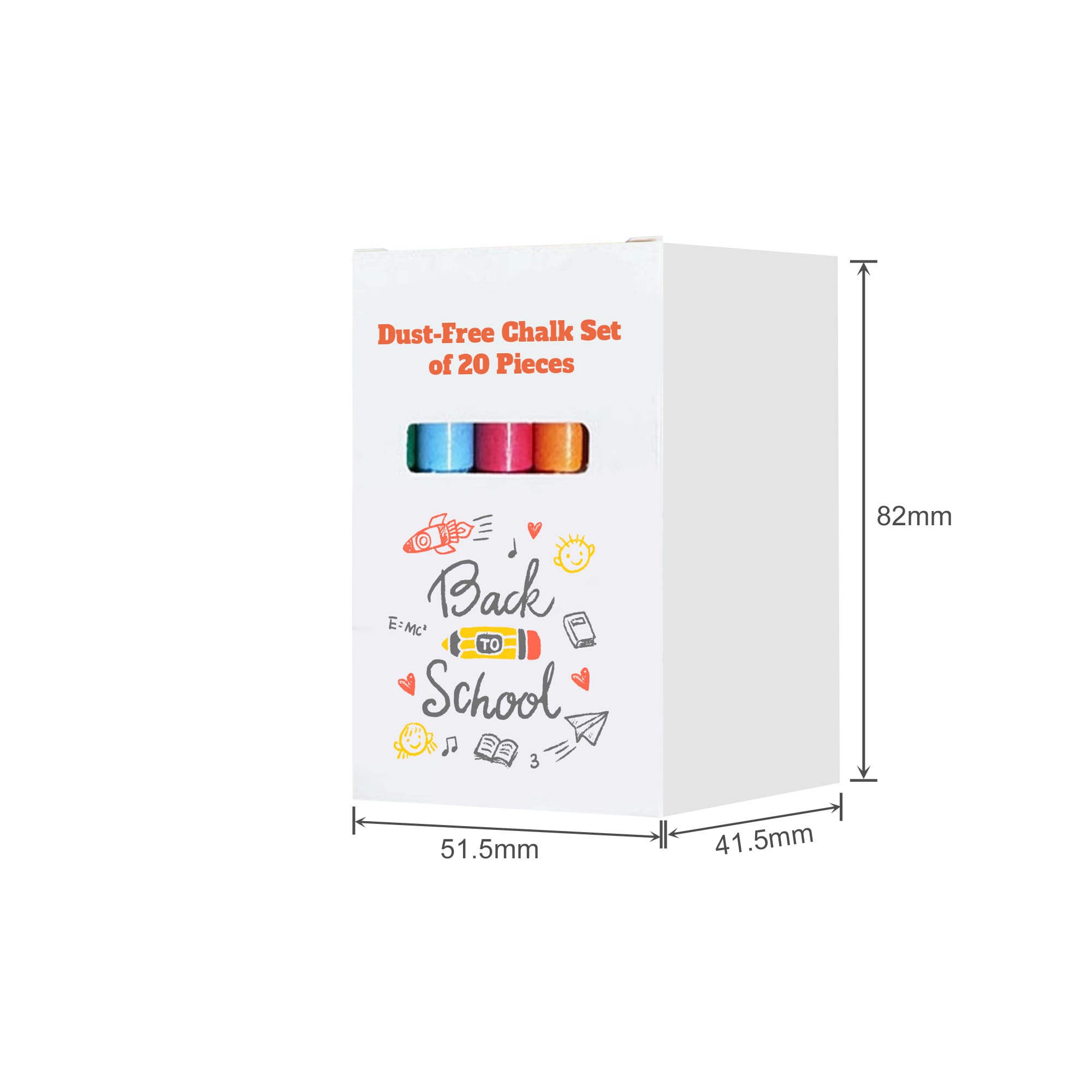 Dust-Free Chalk Set of 20 Sticks