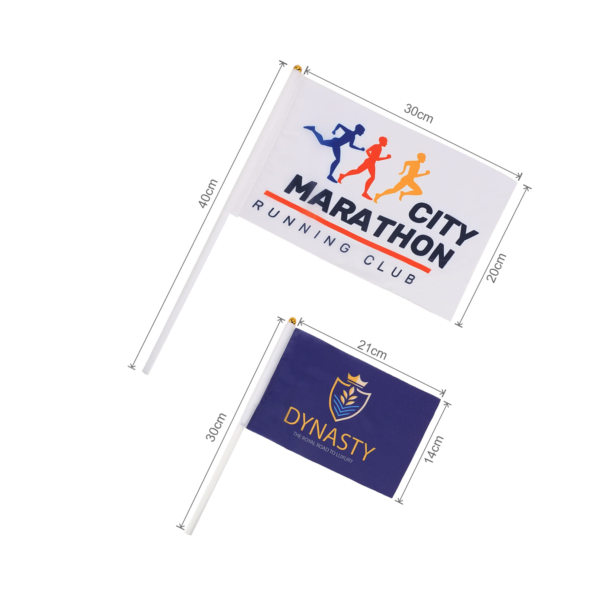 Rectangular Cheering Flag Stick