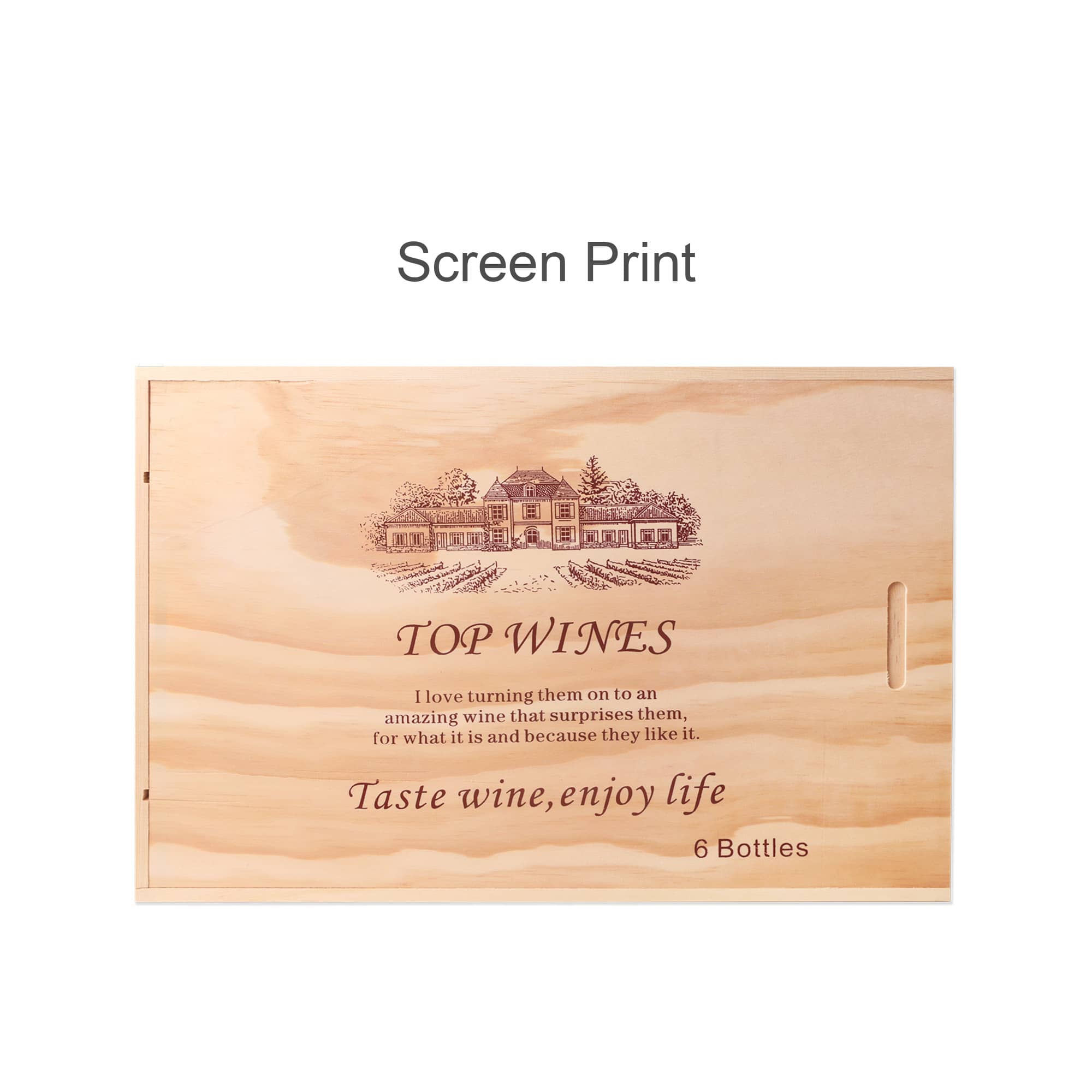 Six-pack Wooden Wine Gift Box