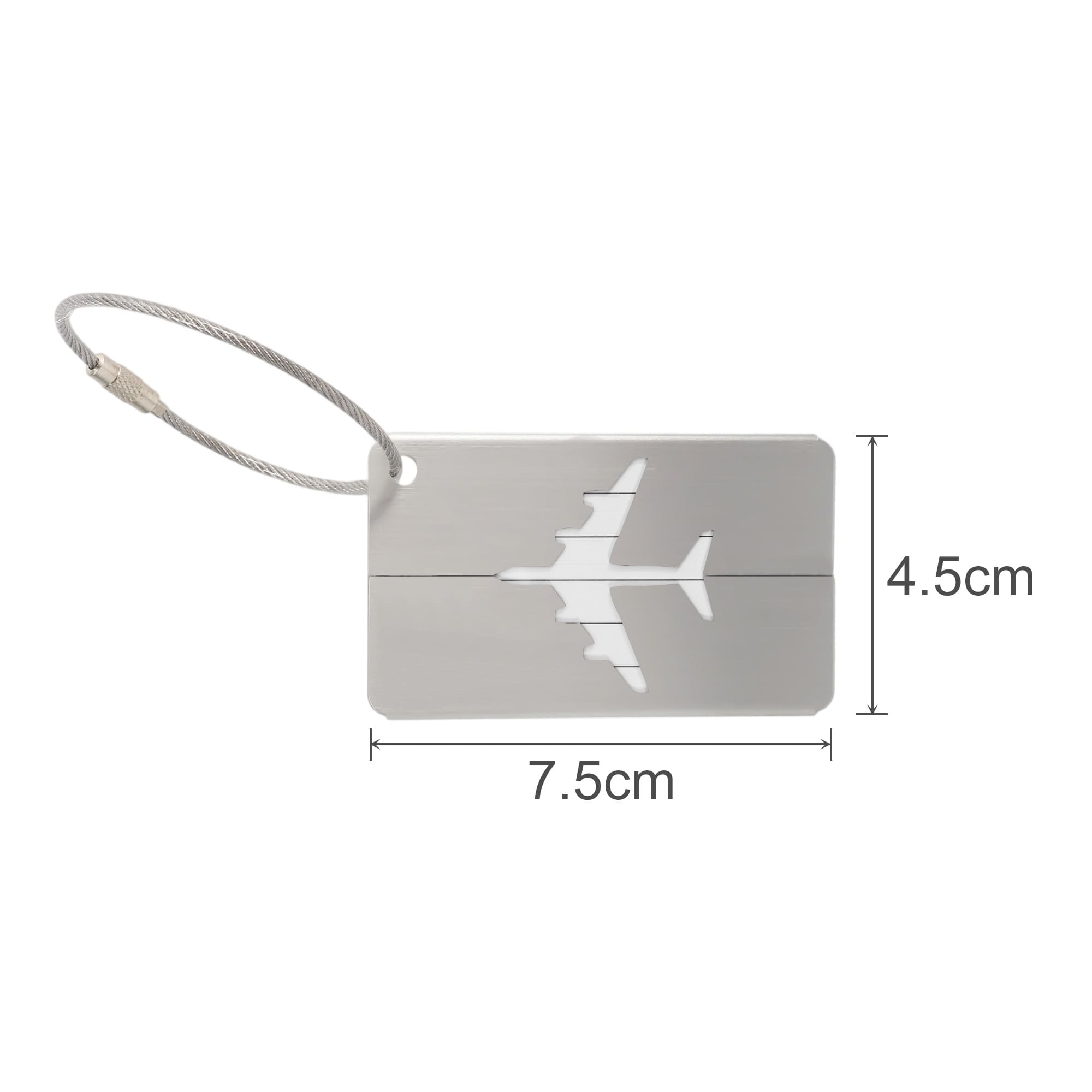 Plane Square Wire Cable Luggage Tag