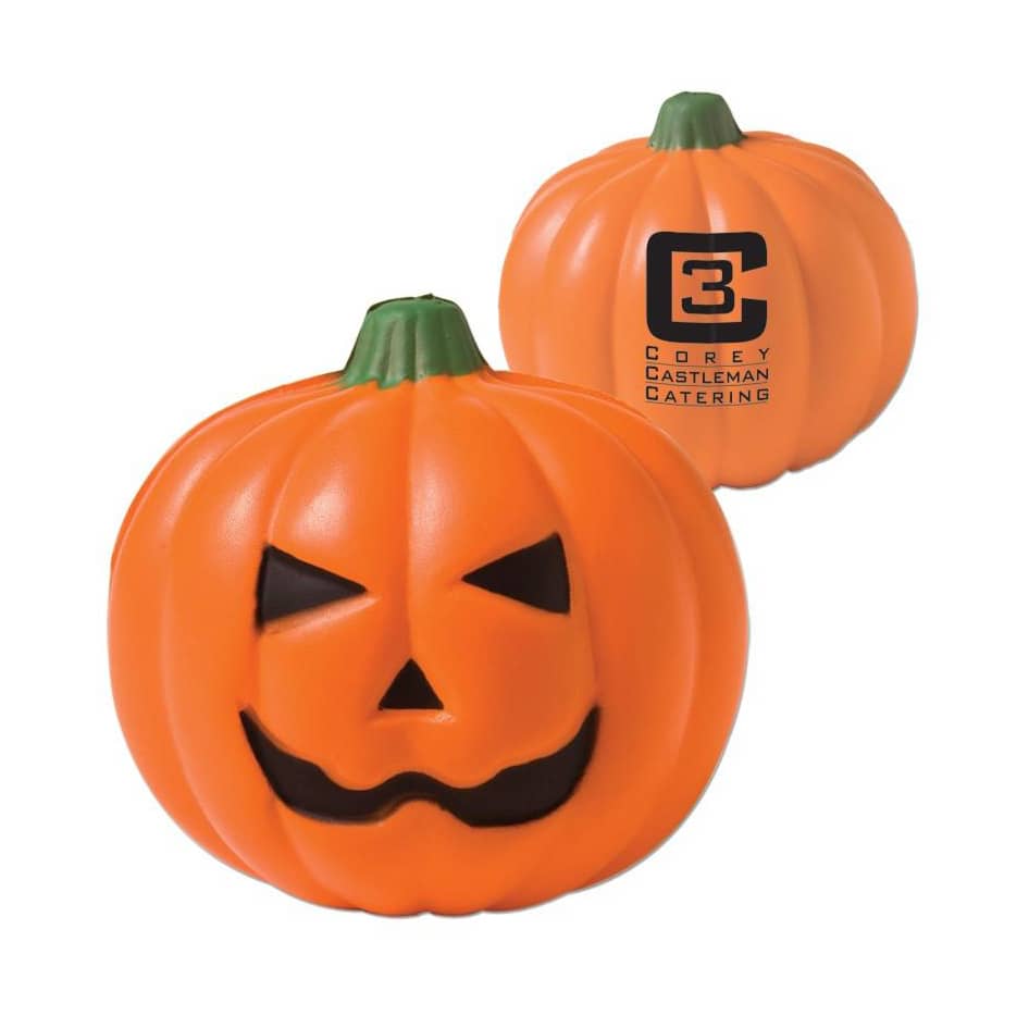 Pumpkin with Smiling Face Stress Reliever