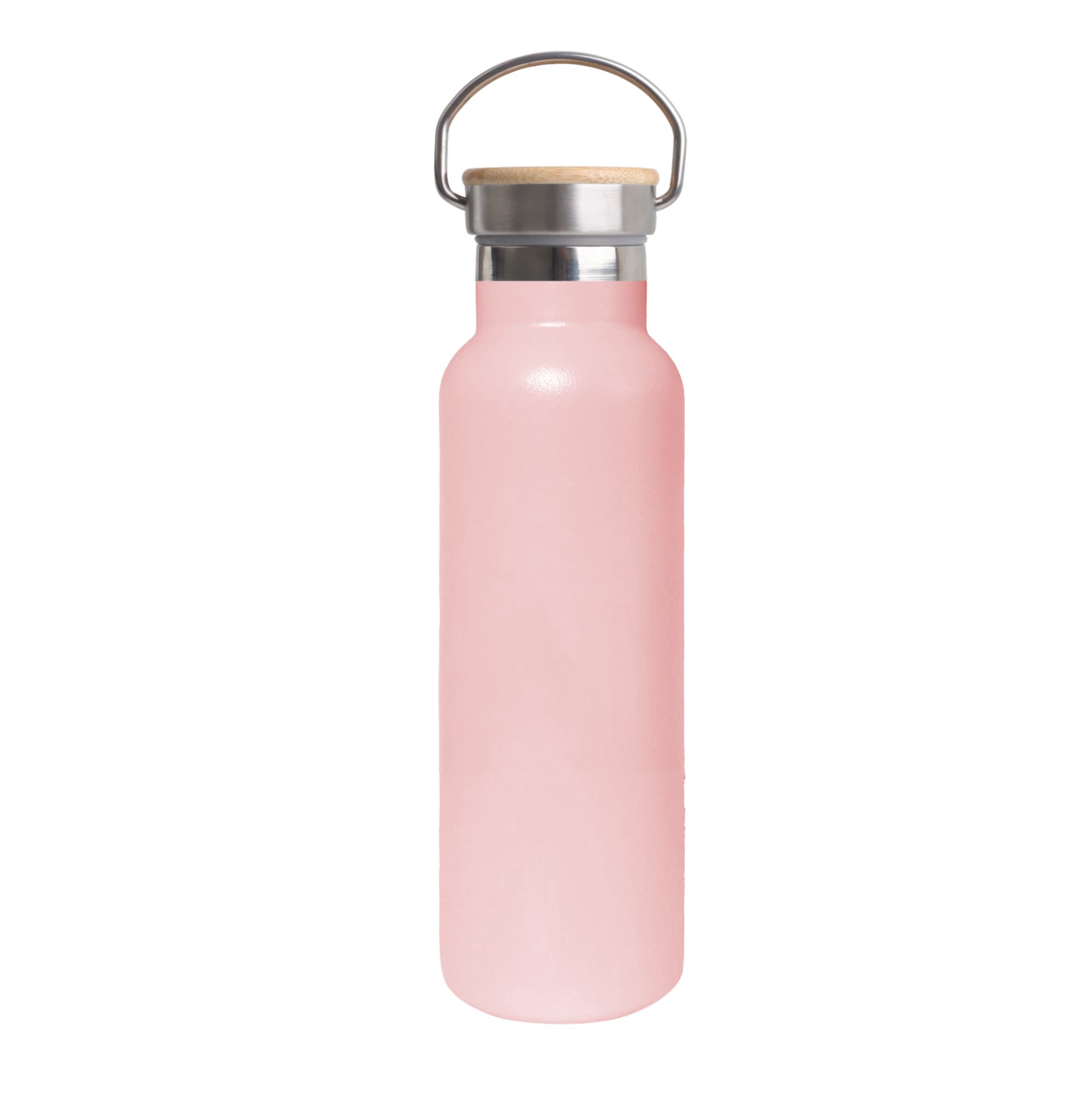 600ml Double Wall Vacuum Bottle with Bamboo Lid