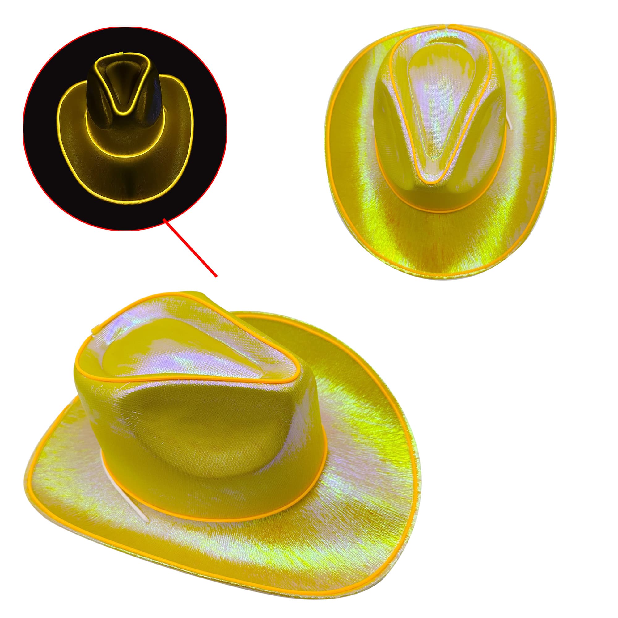 Light Up Cowboy Hats