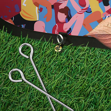 Bean Shaped Pop Up Banners (Large)