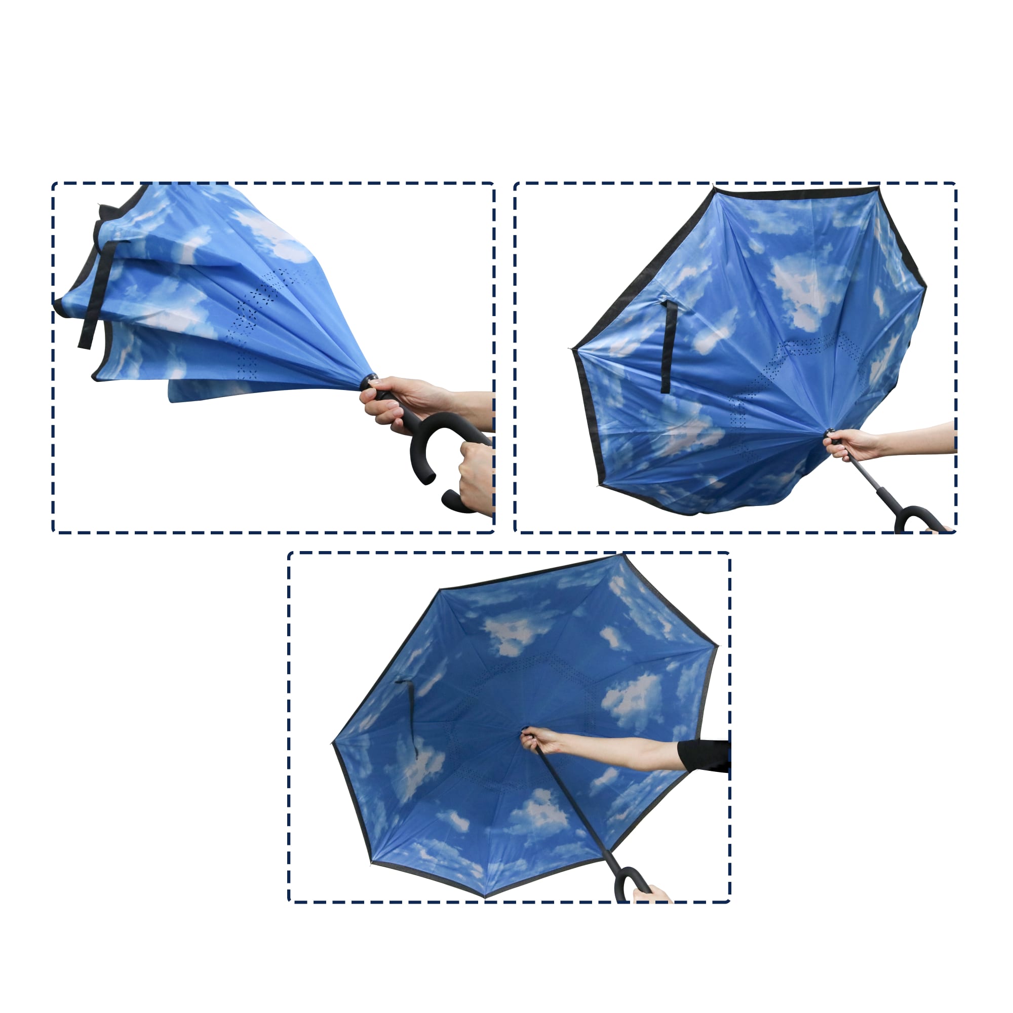 Reversible Folding Umbrella