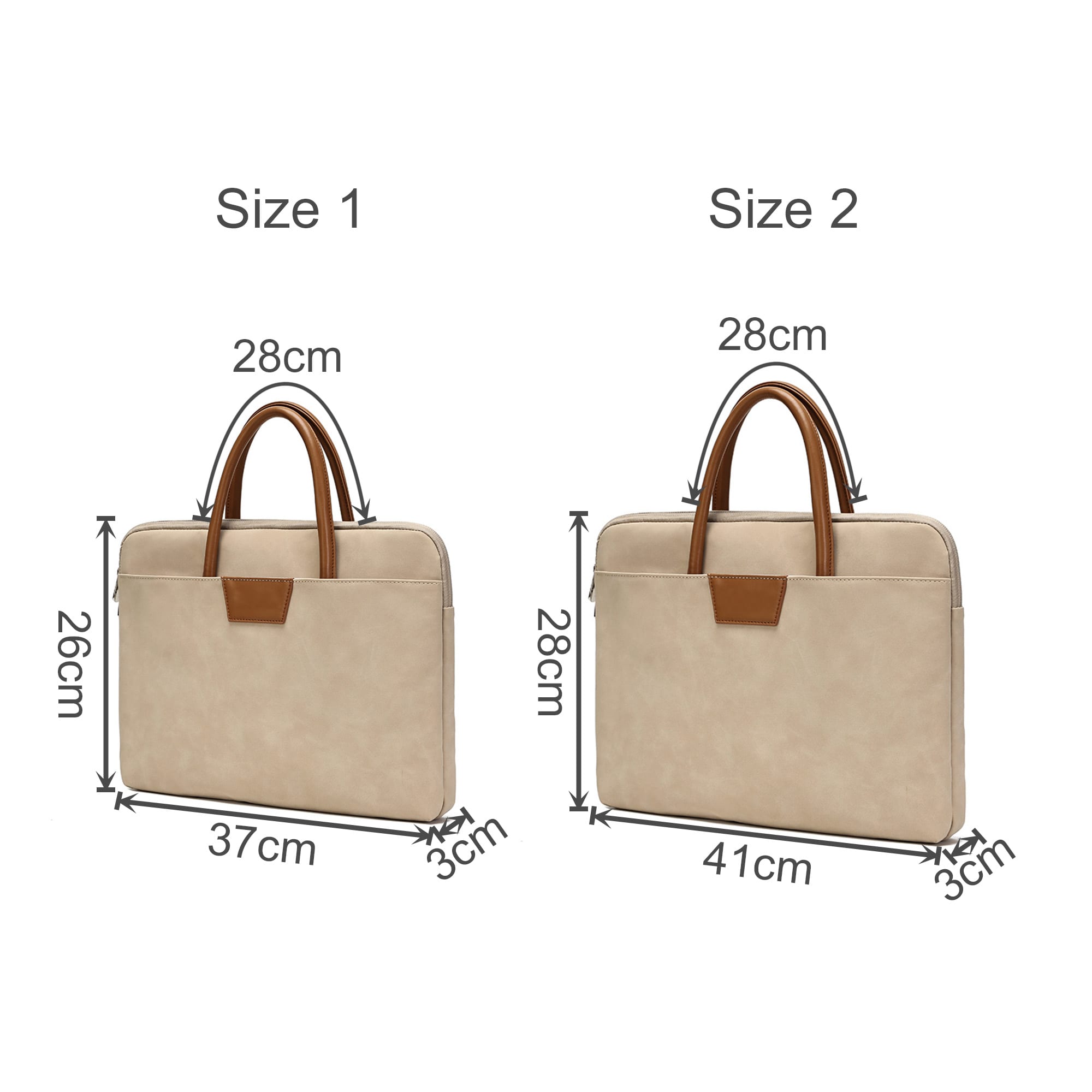 Suede PU Leather Laptop Bag