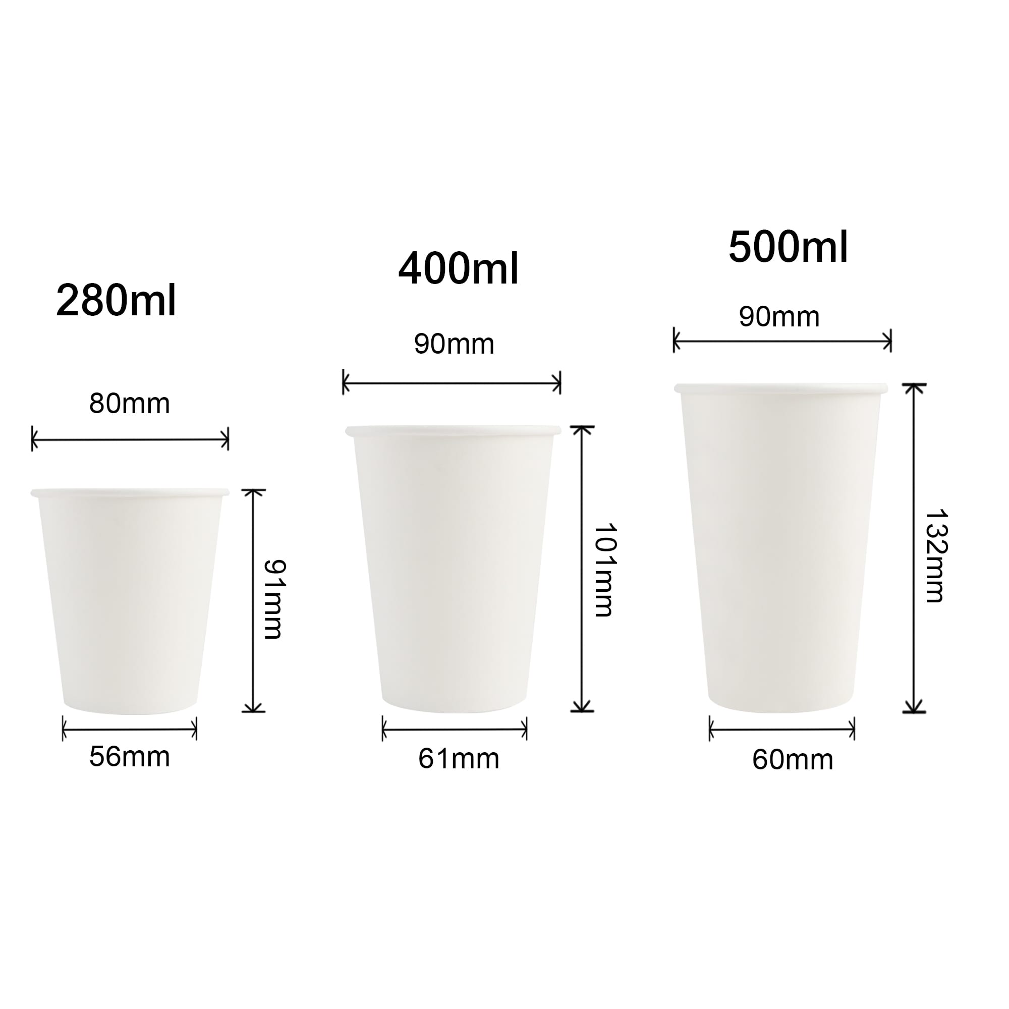 Custom Disposable Single Wall Paper Cups