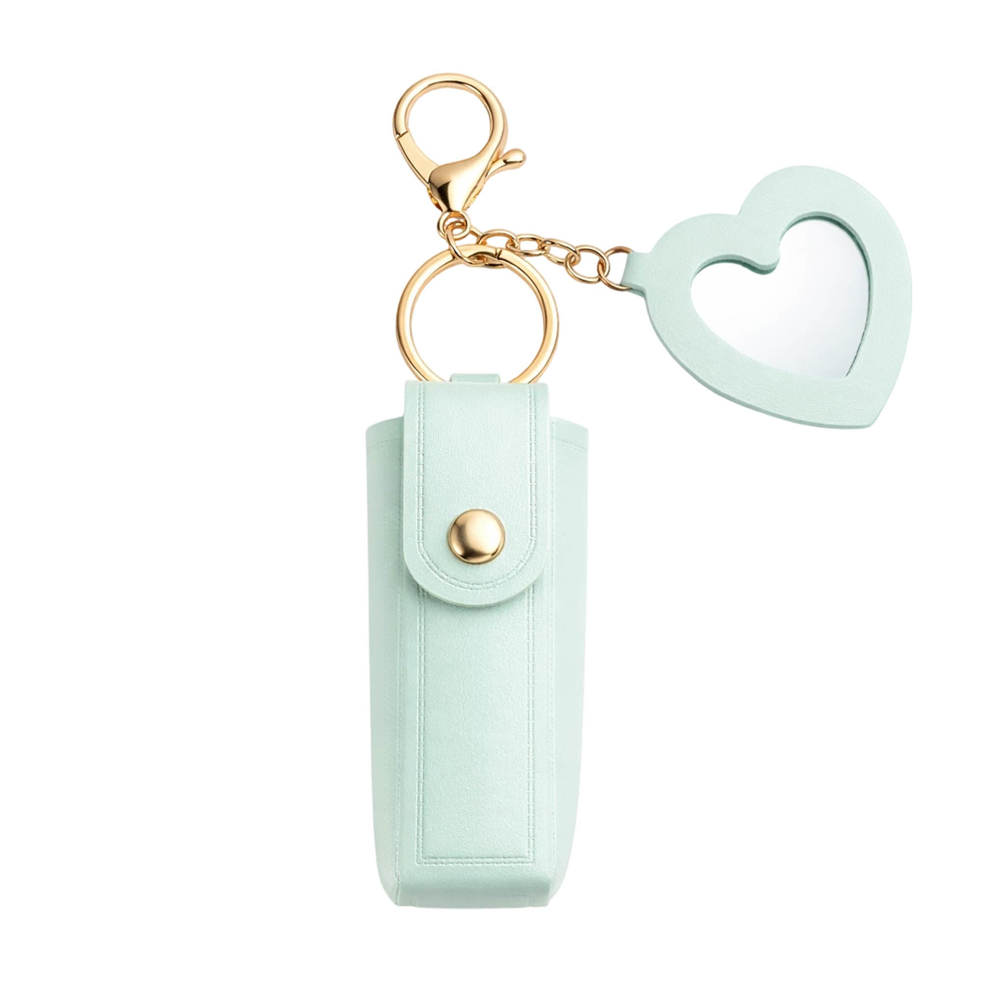 Custom Lipstick Pouch Keychain with Mirror
