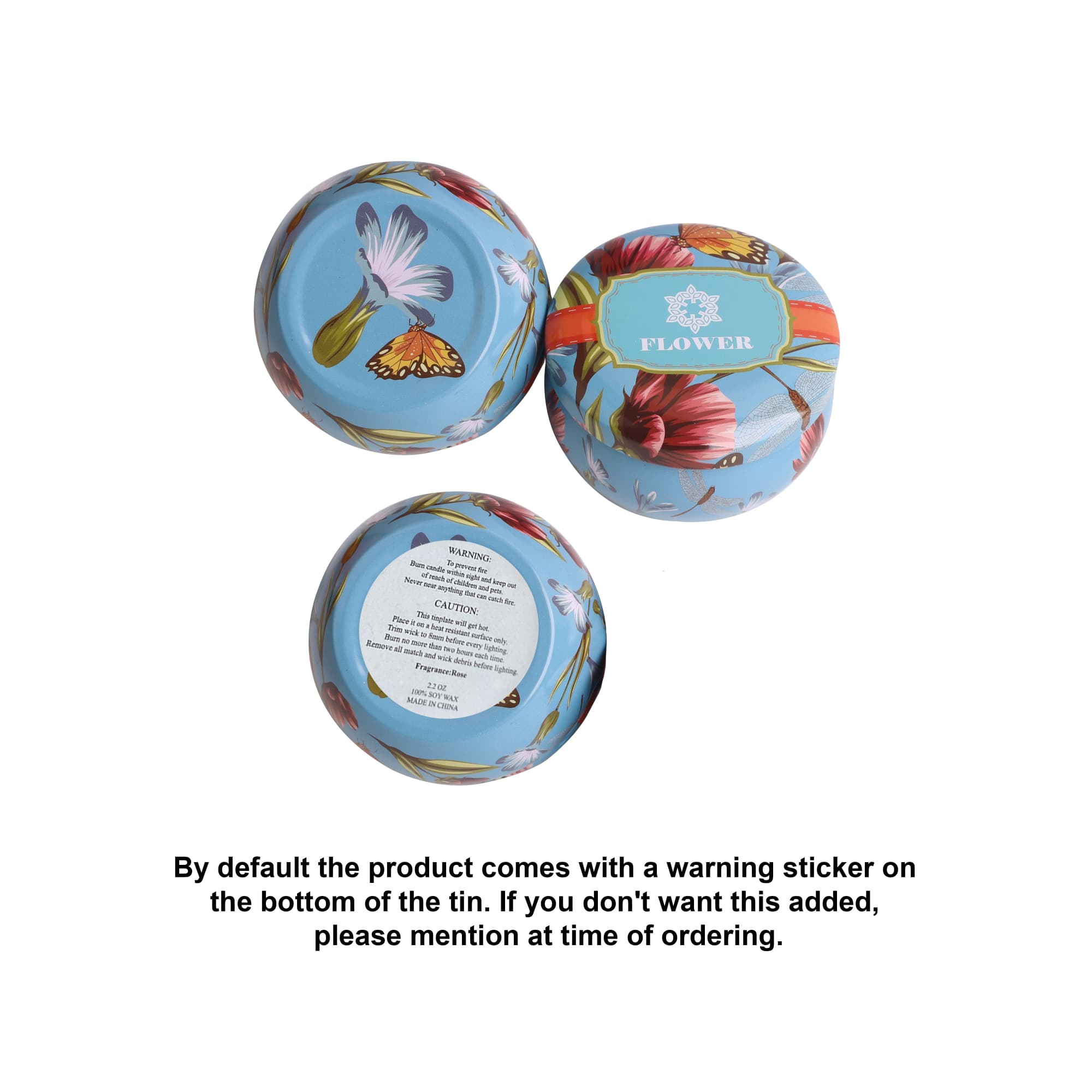 Tin Candle Set (4pcs)