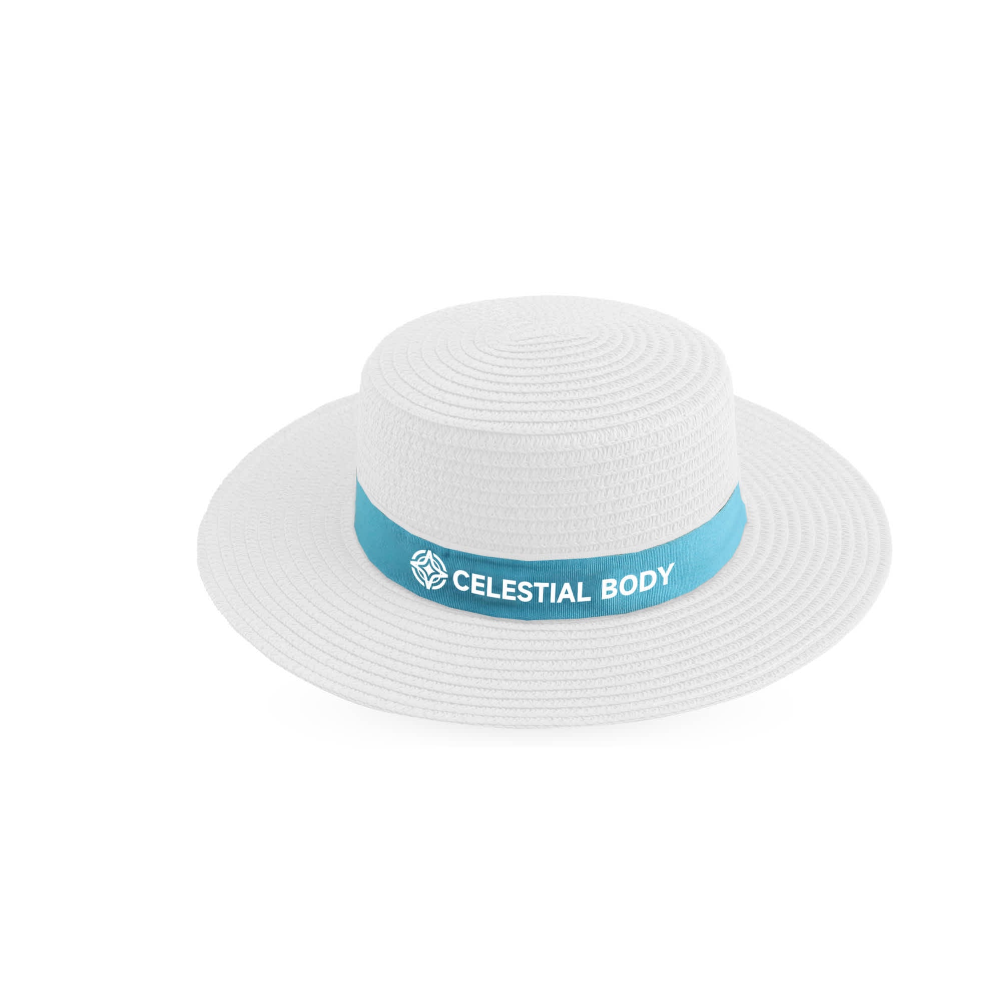 Straw Hat with Ribbon