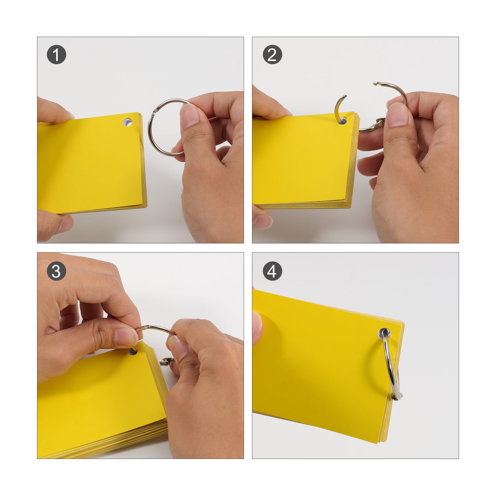 A7 Pearlescent Index Cards with Ring