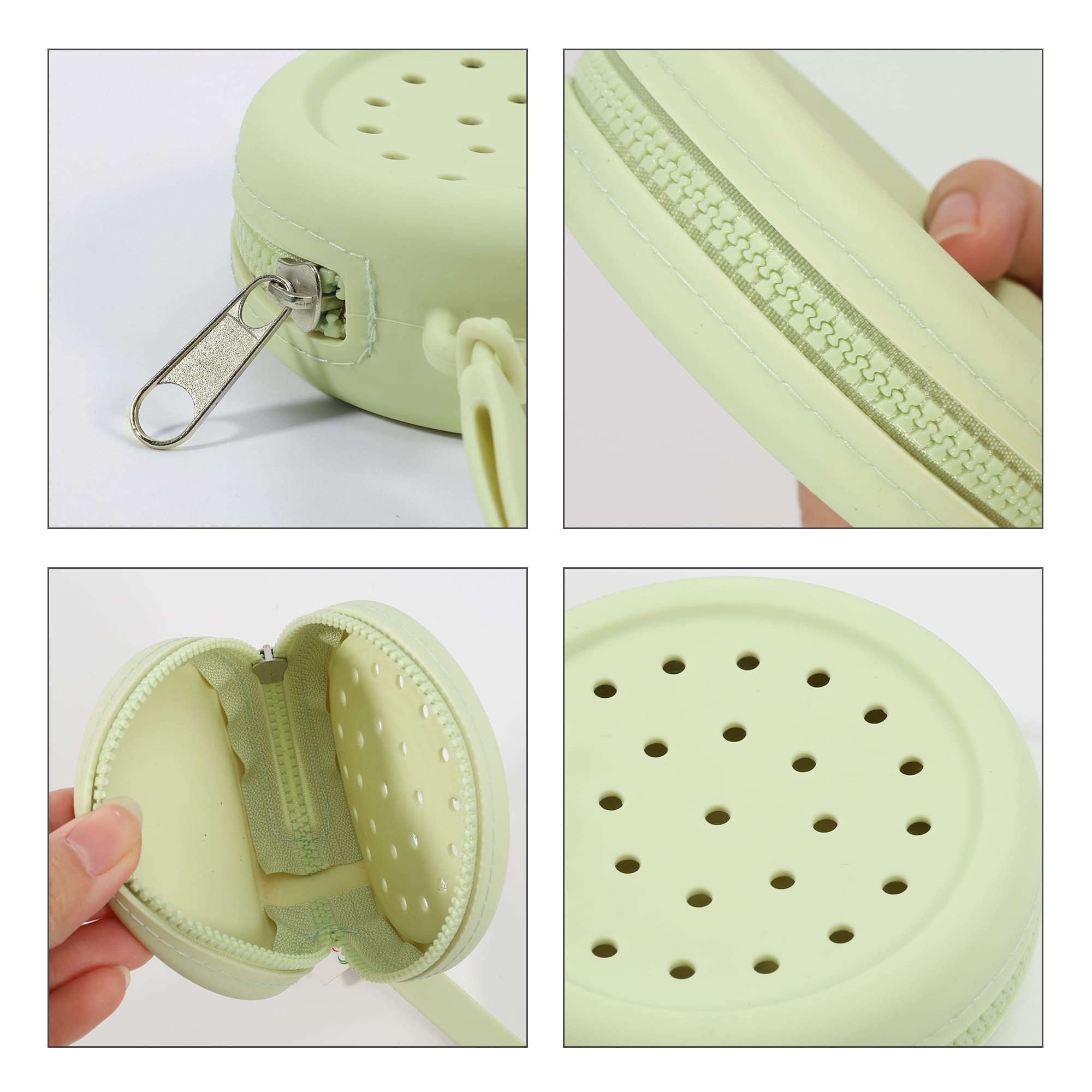 Round Silicone Holes Pouch
