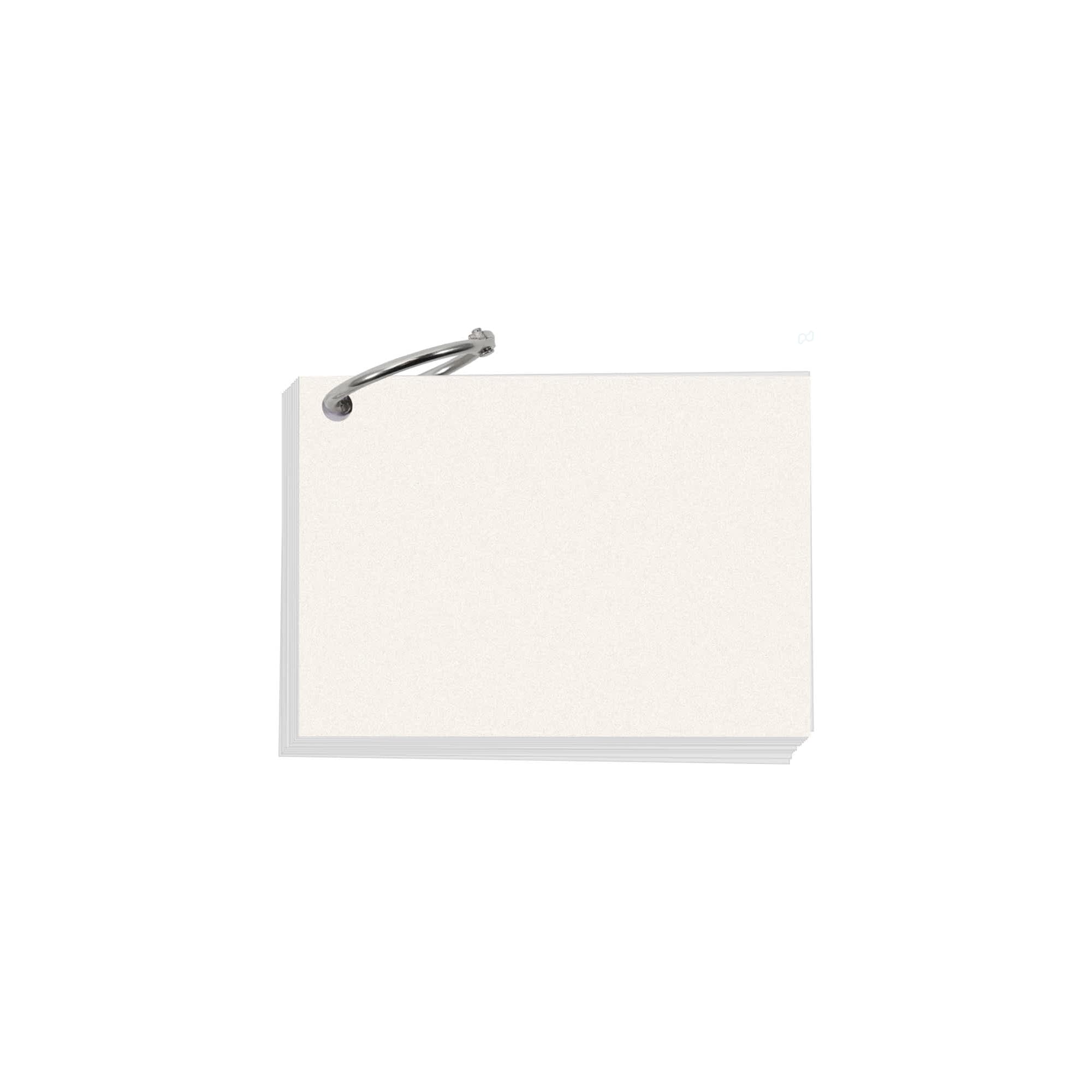 A7 Pearlescent Index Cards with Ring