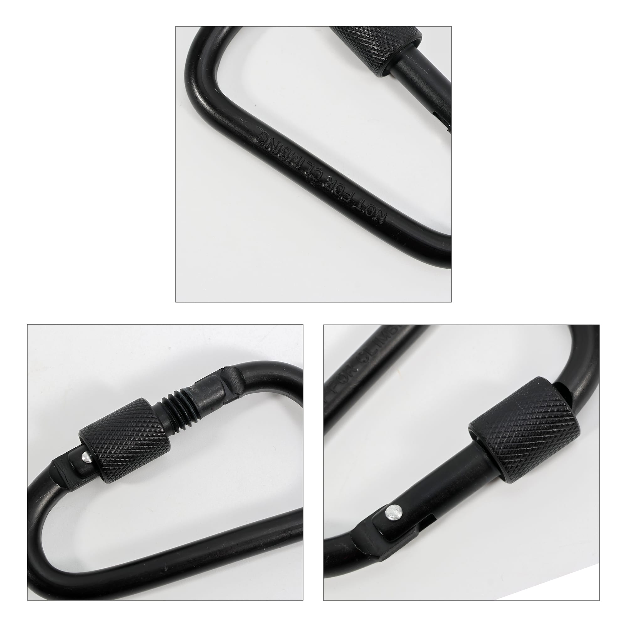 D-Shaped Screw Lock Keychain