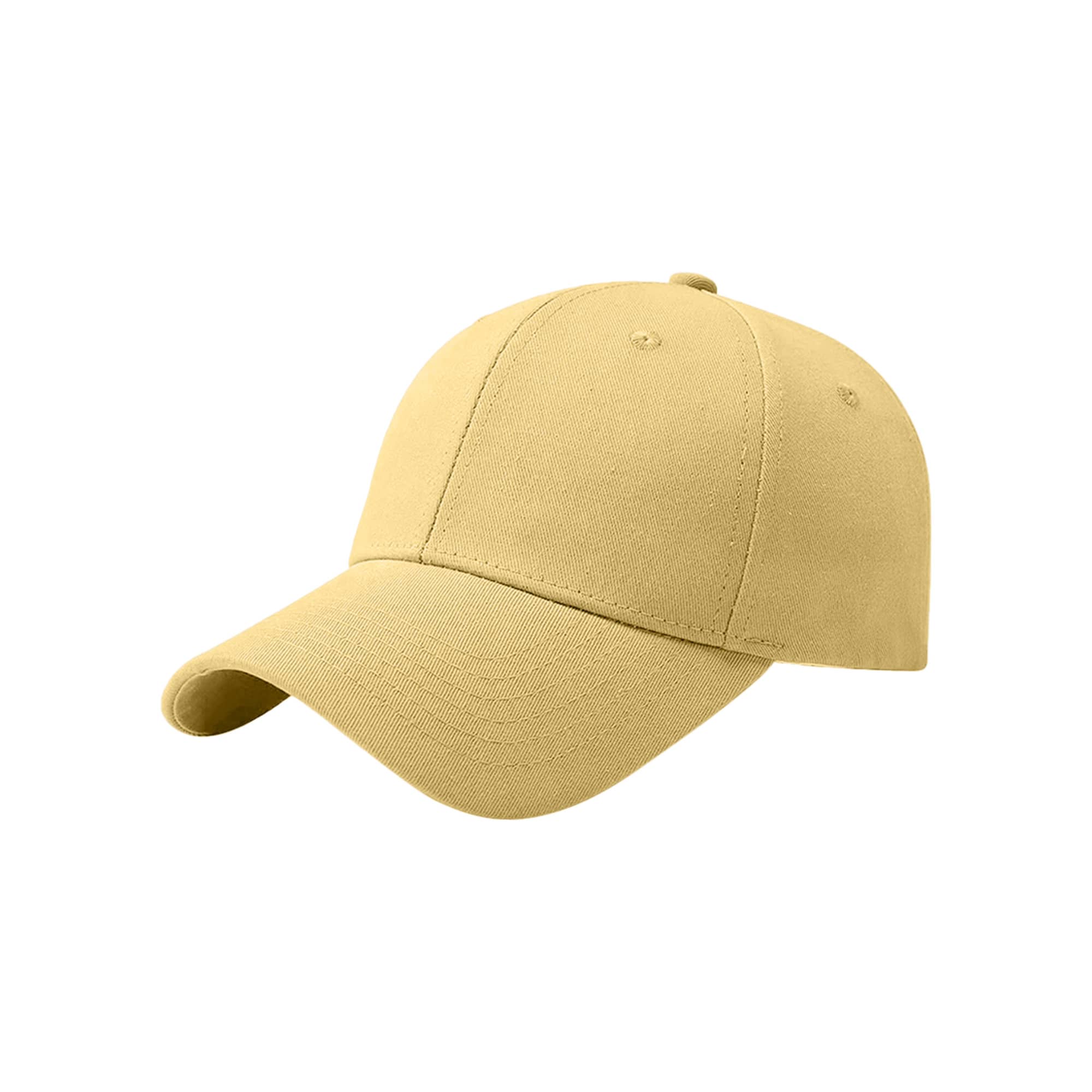 6 Panel Cotton Hard Top Pure Baseball Cap