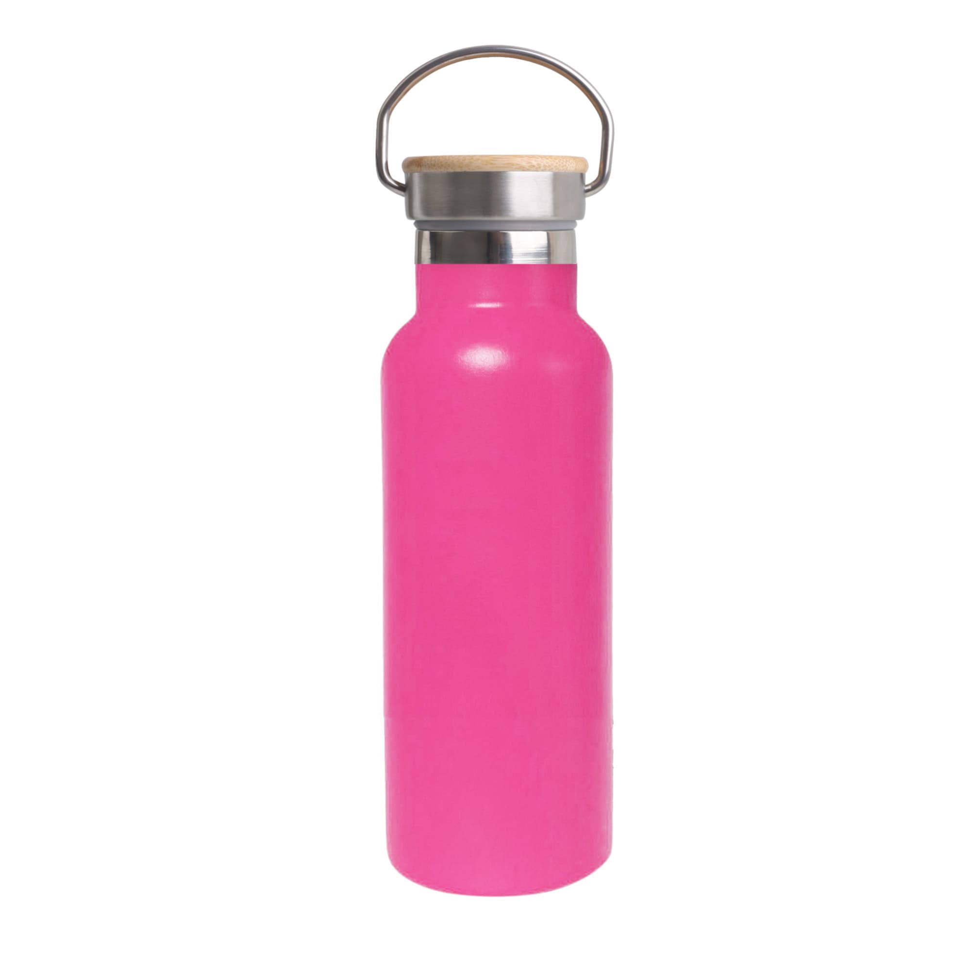 500ml Double Wall Vacuum Bottle with Bamboo Lid