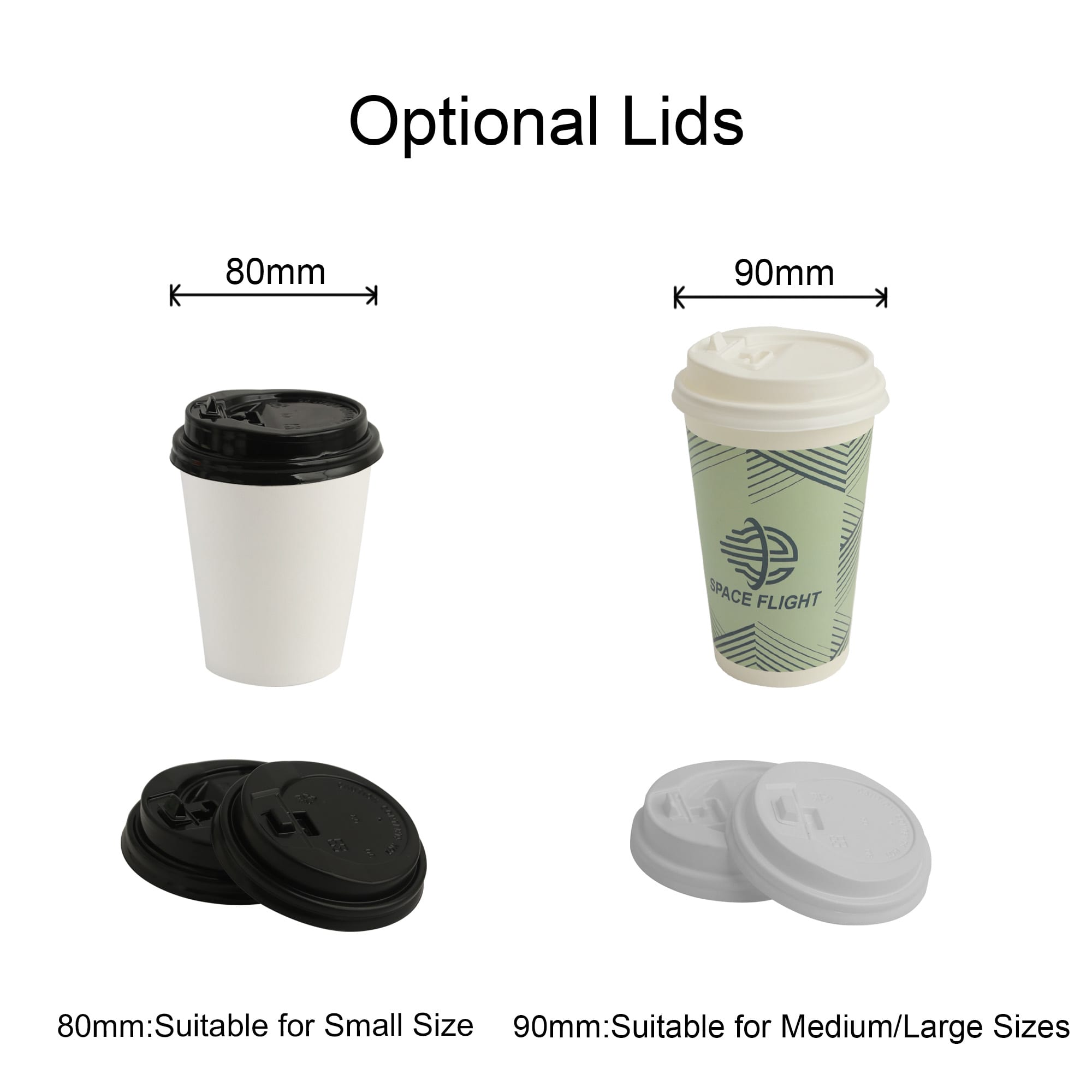 Custom Disposable Single Wall Paper Cups
