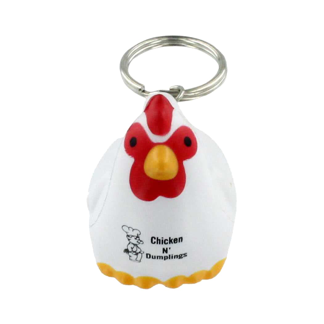 Keyring with Rooster Stress Reliever