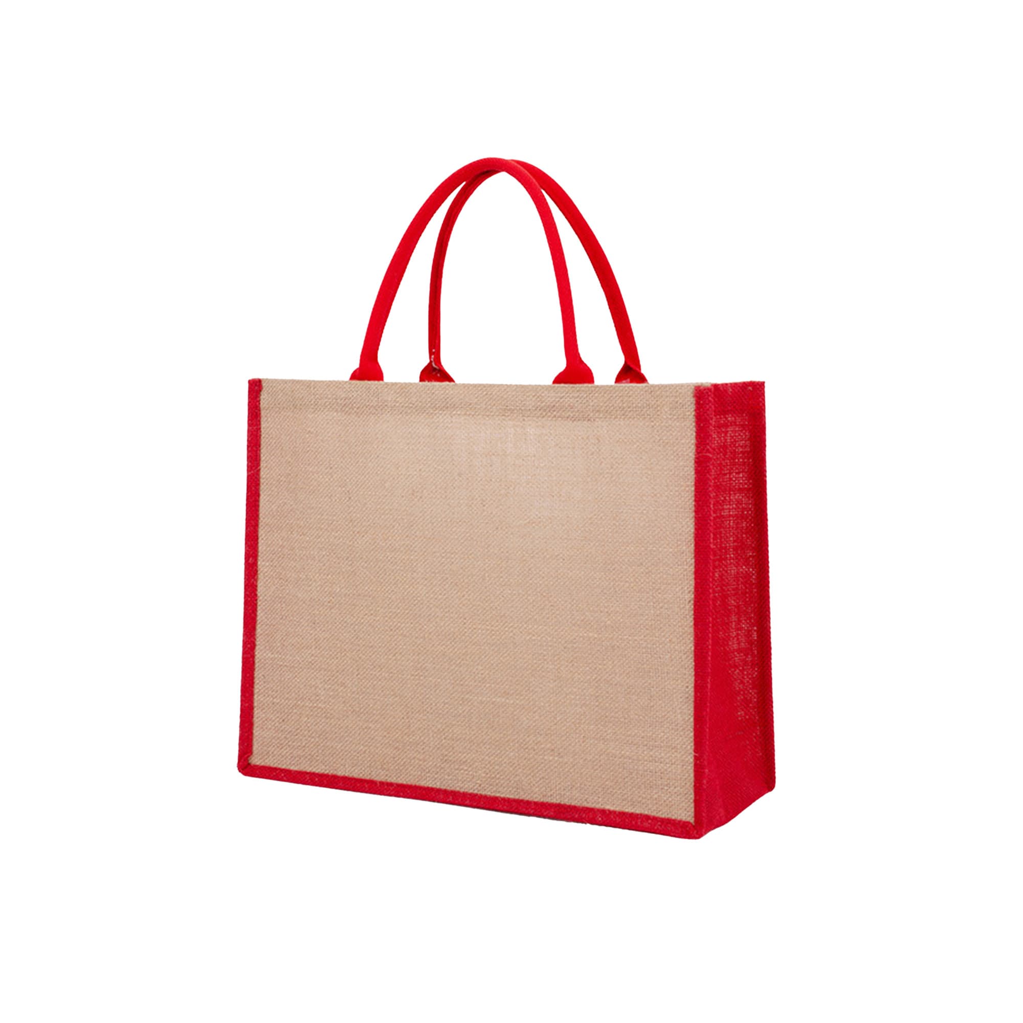 Coloured Jute Tote Bag