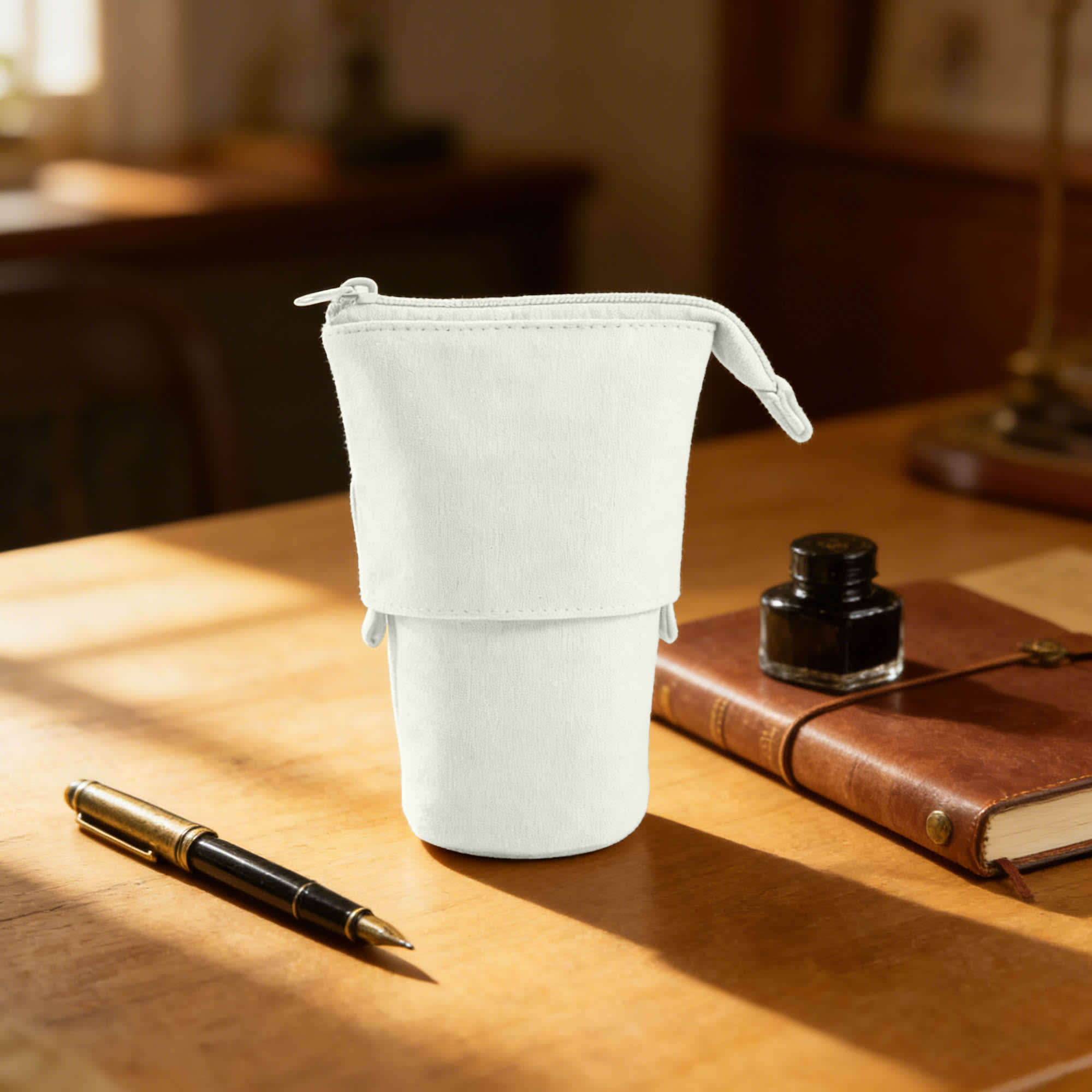 Canvas Expandable Pencil Case