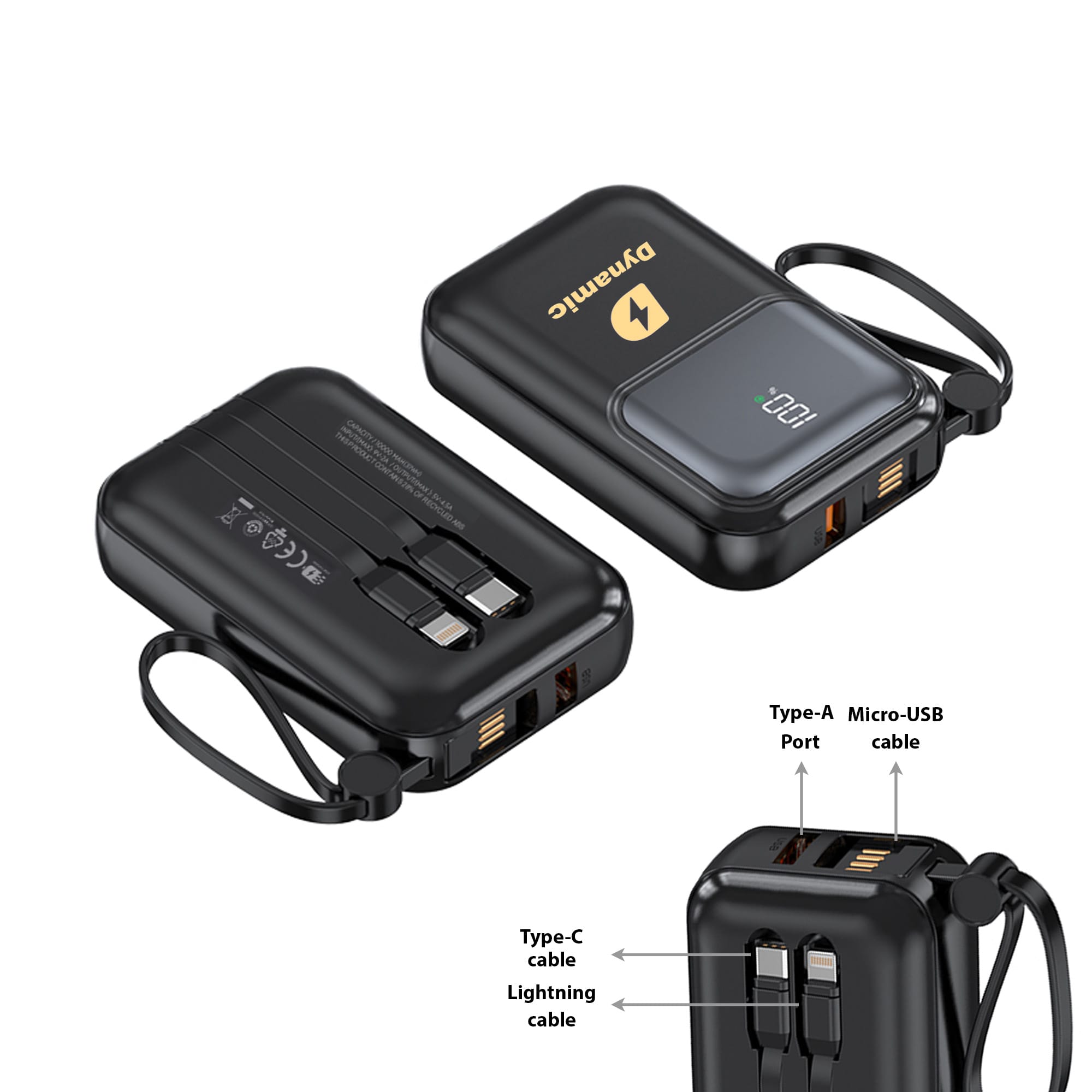 10000mAh Eco Portable  Fast Charging Power Bank