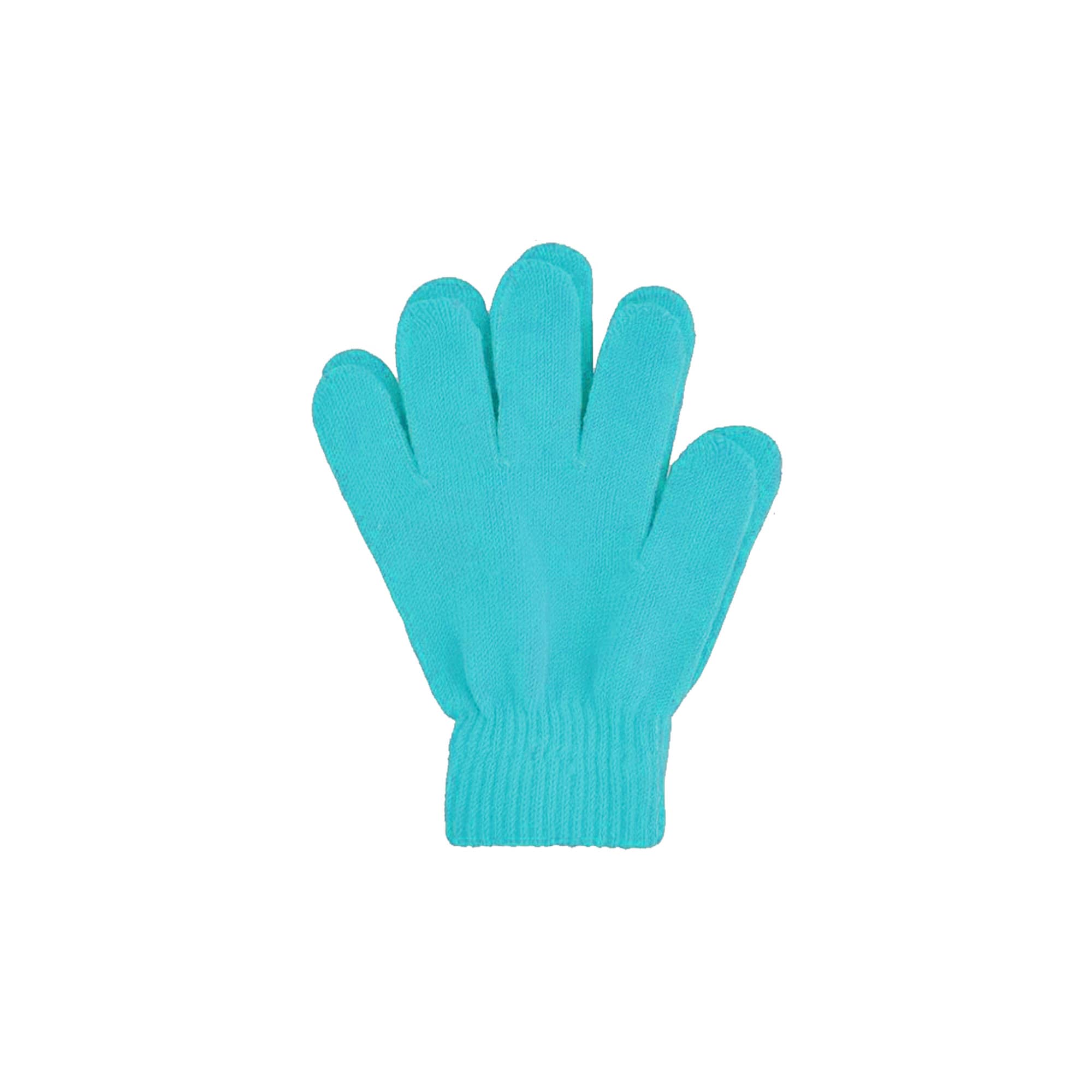 Kids Plain Knitted Gloves with Woven Label