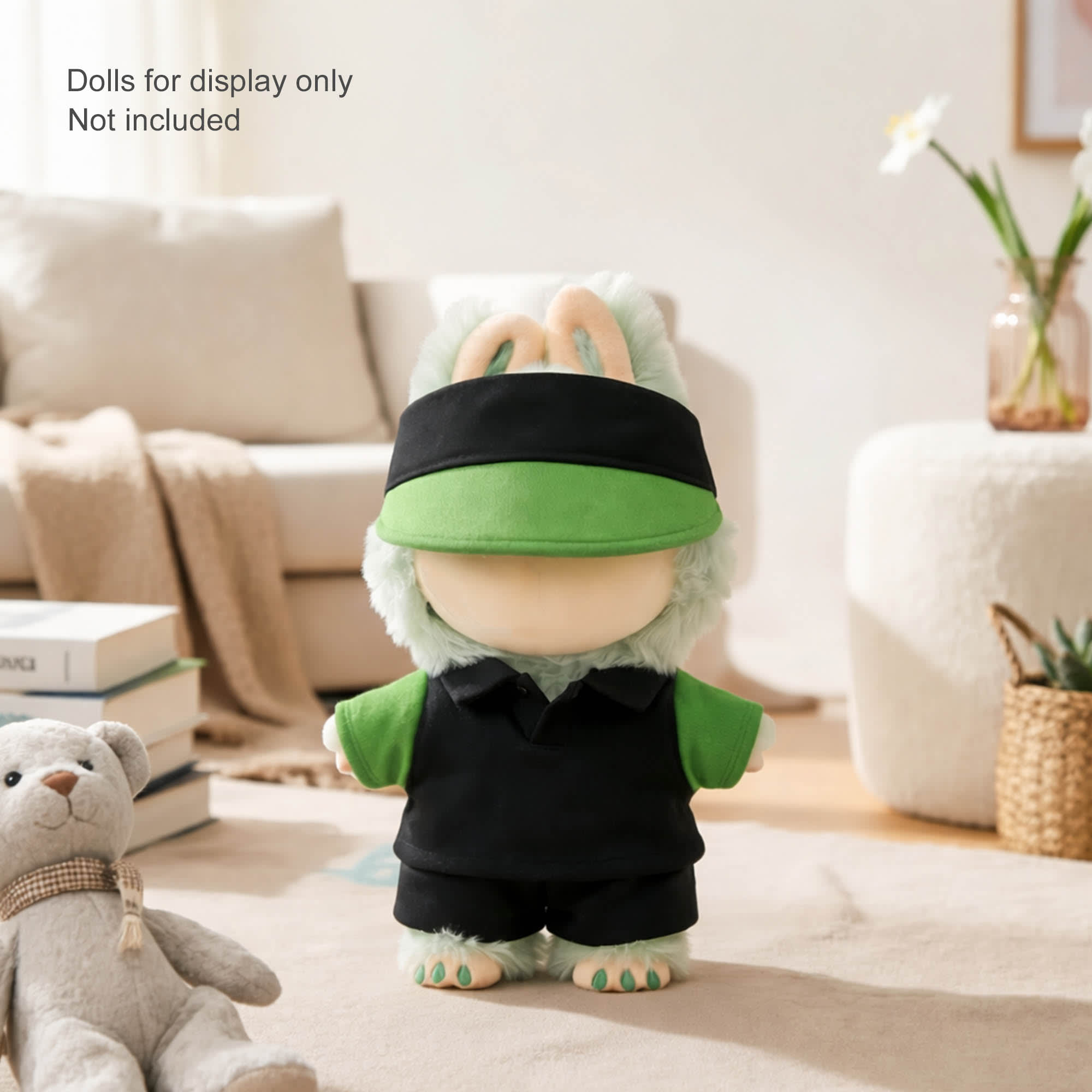 Plush Doll Racing Suit Set (15–17cm Doll)