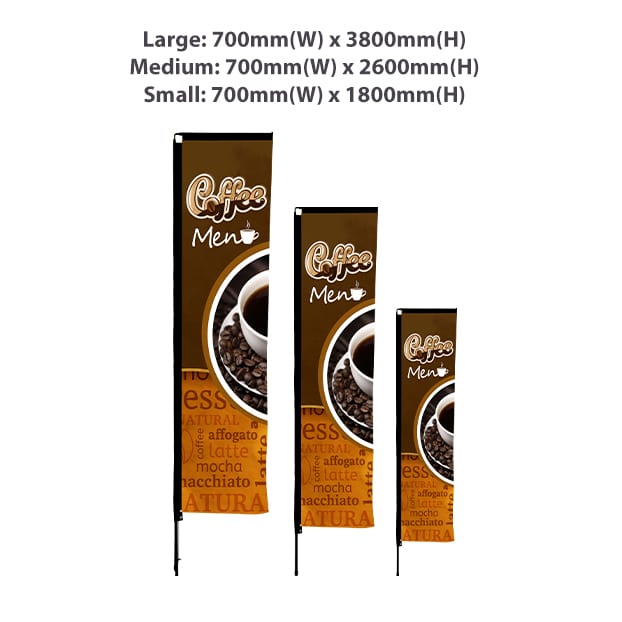 Medium(70*260cm) Rectangular Banners 14ft