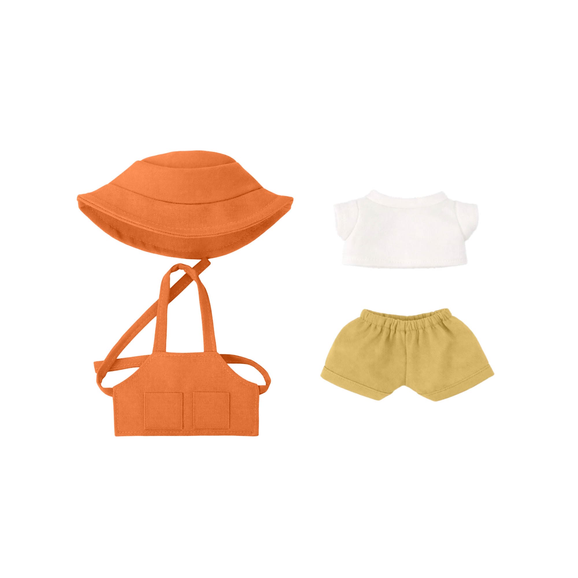 Plush Doll Cafe 4-Piece Apron Outfit (15–17cm Doll)