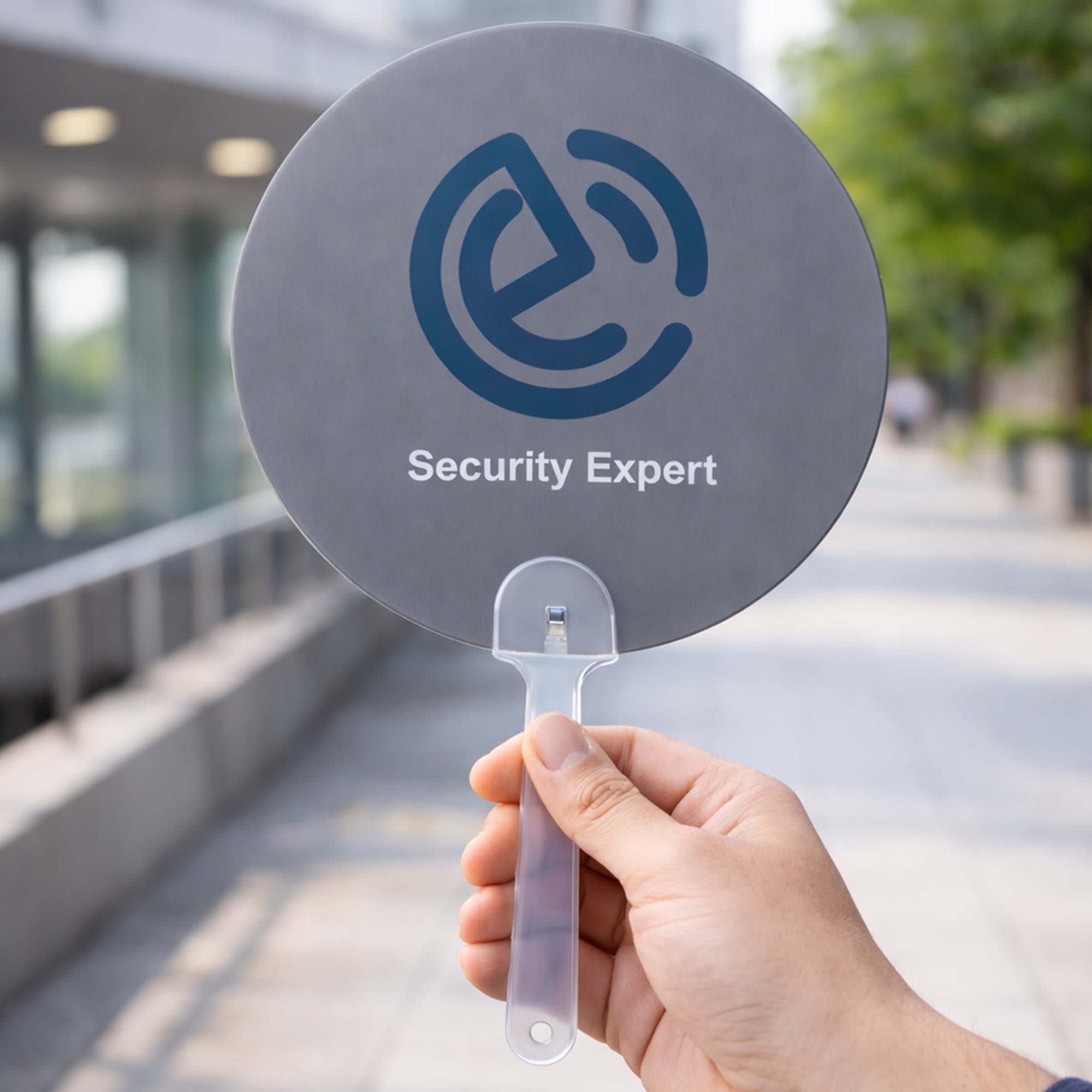 Custom Shape PP Hand Fan