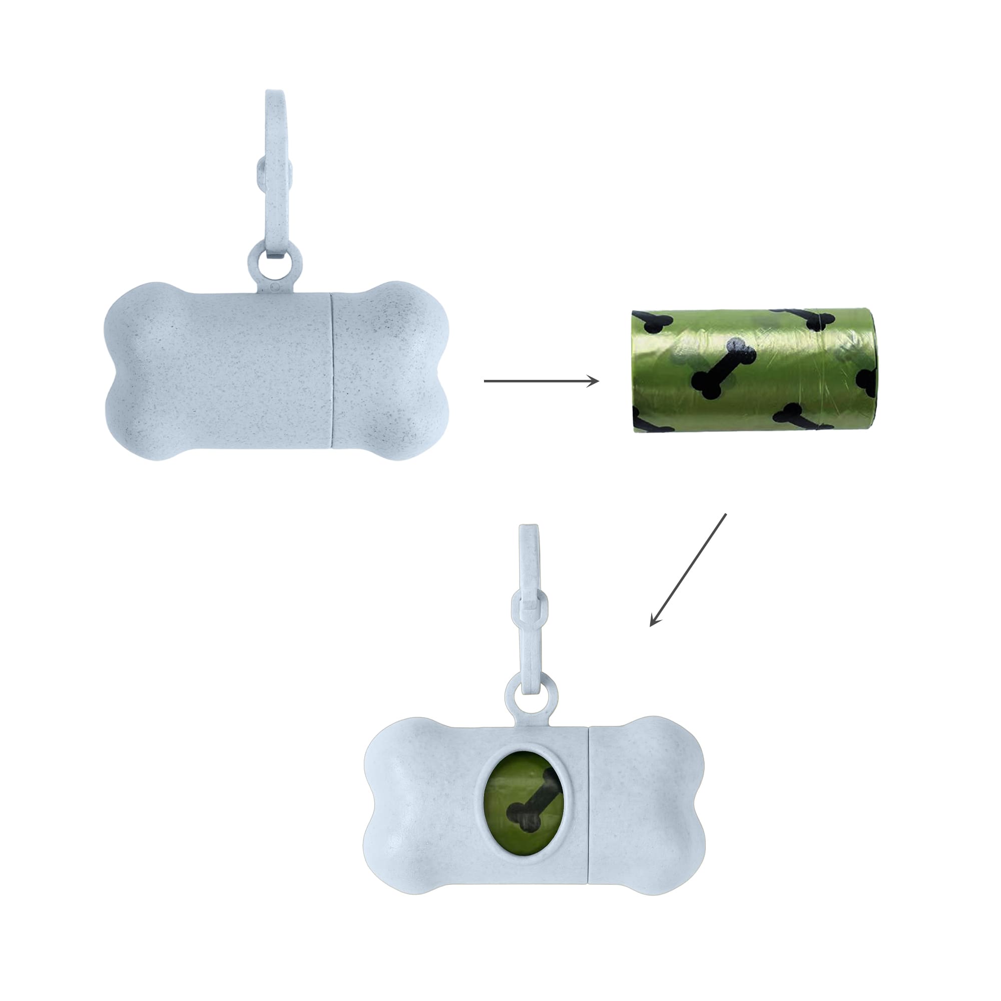 Eco Bone Shape Pet Wastebag Dispenser