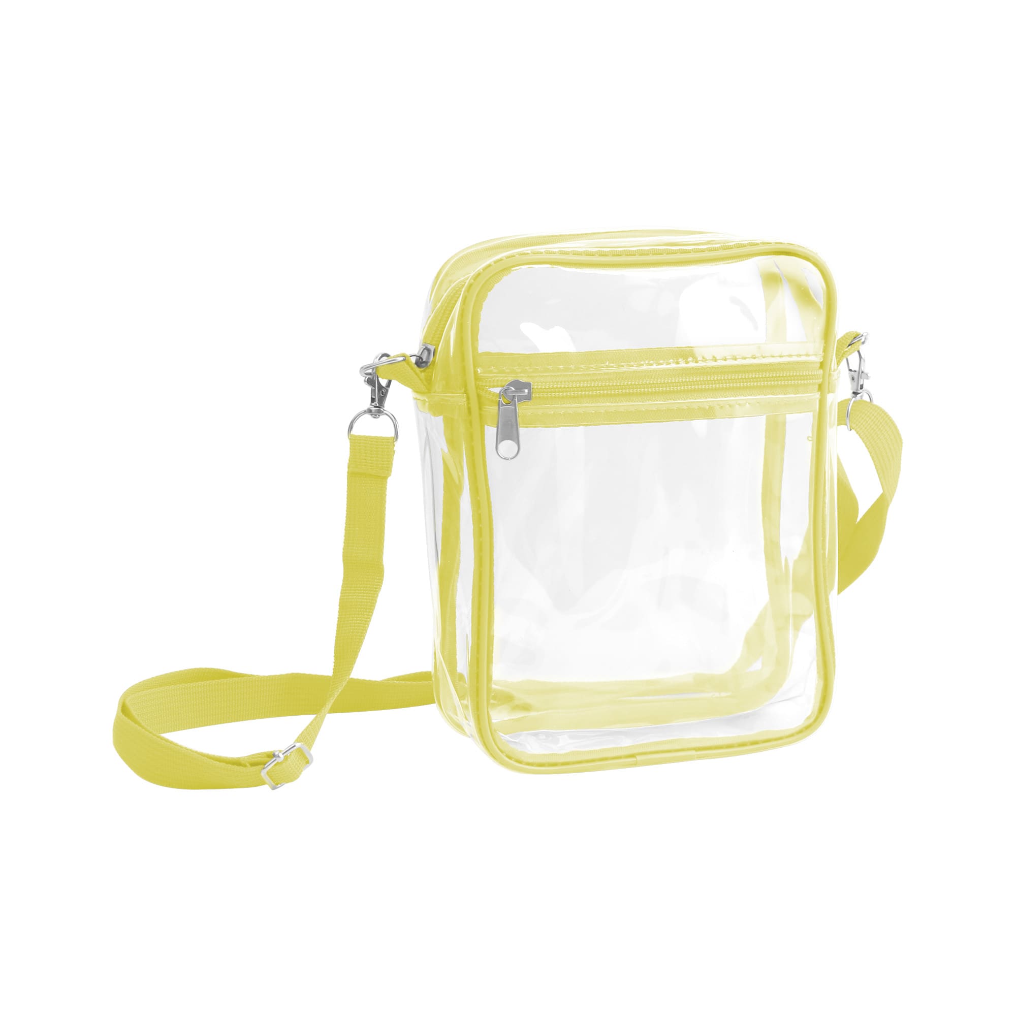 Clear Tote Bag with Zipper Closure Crossbody
