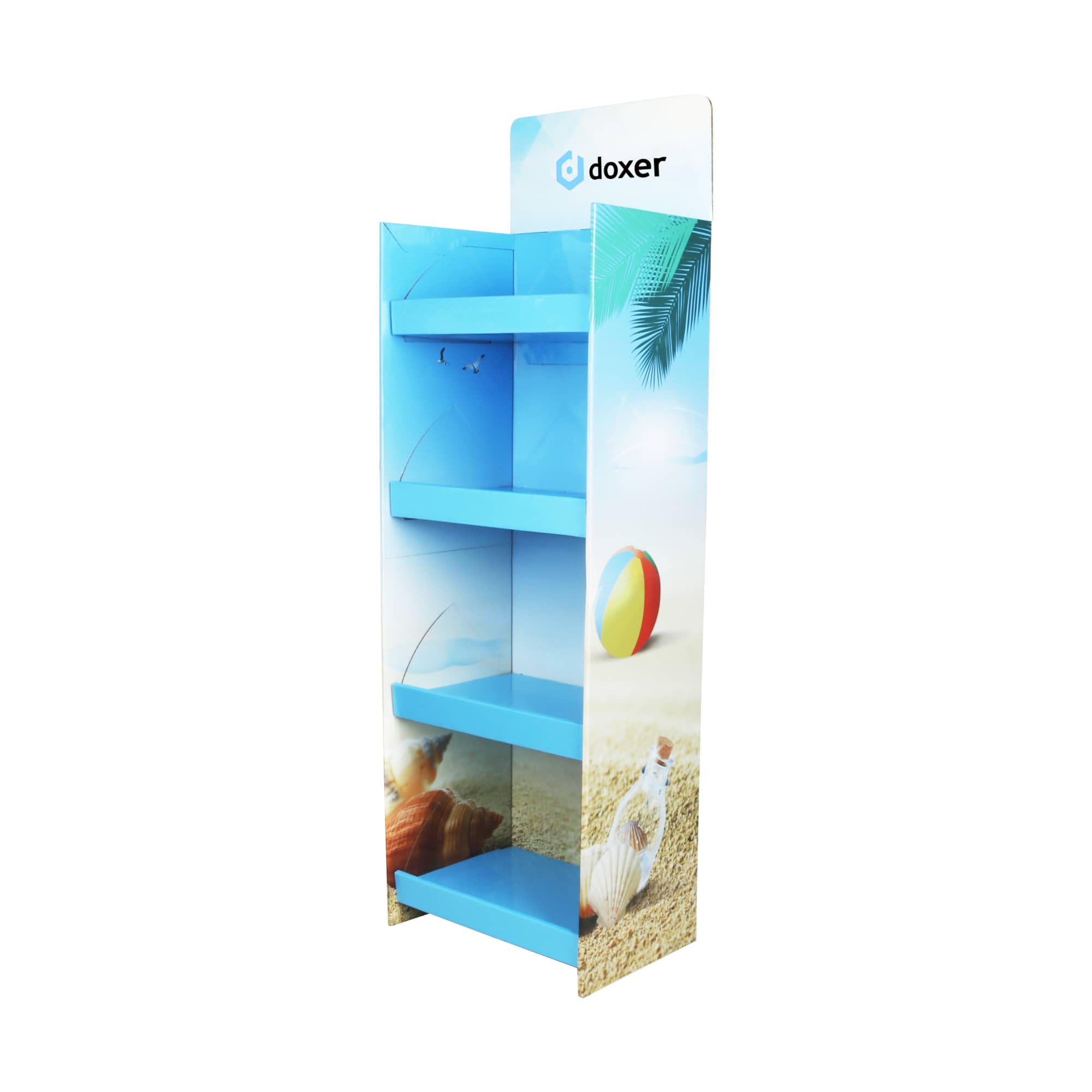 Quick Assembly Premium Cardboard Floor Display without Base