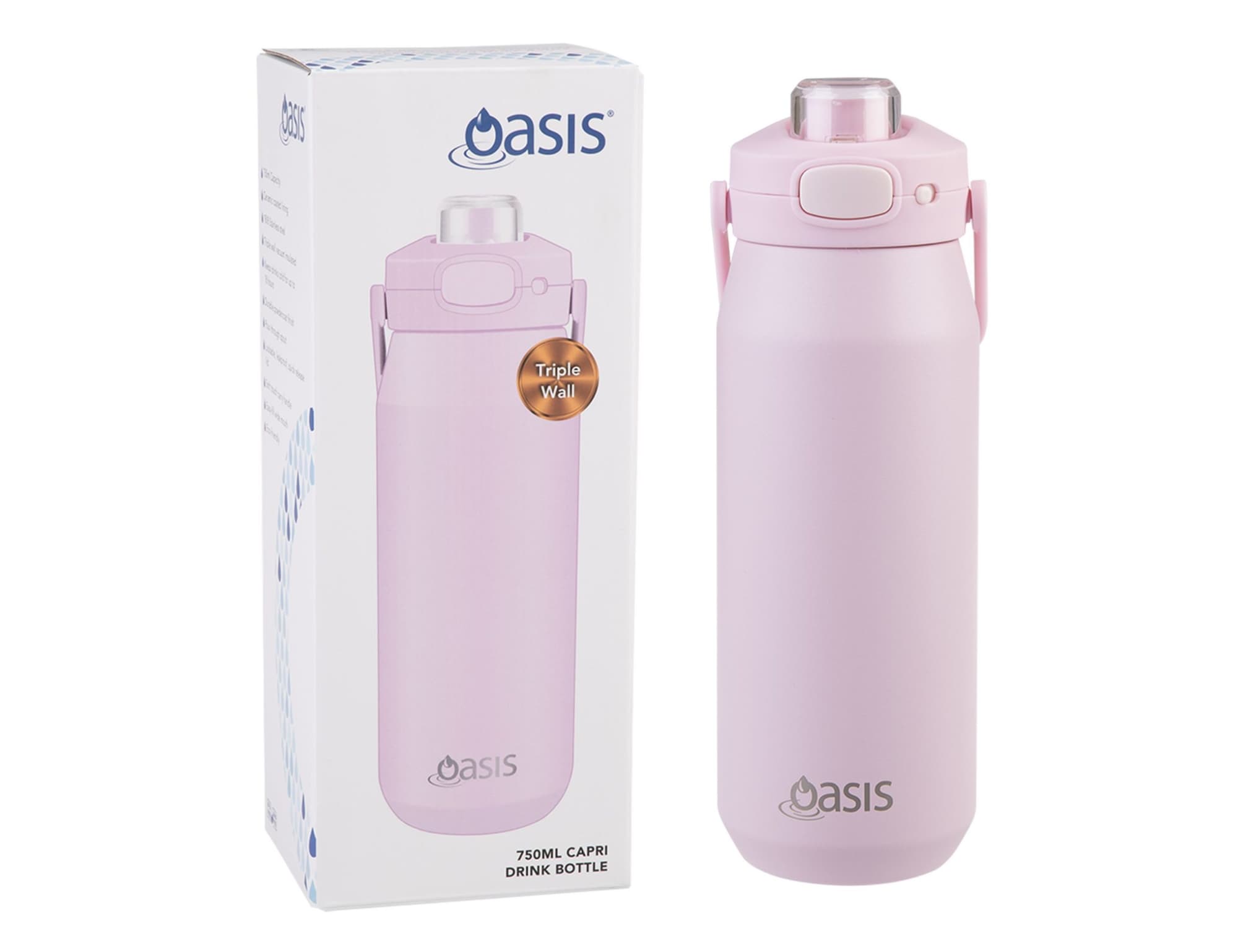 Oasis Capri 750ml Vacuum Quick Release Lid Bottle