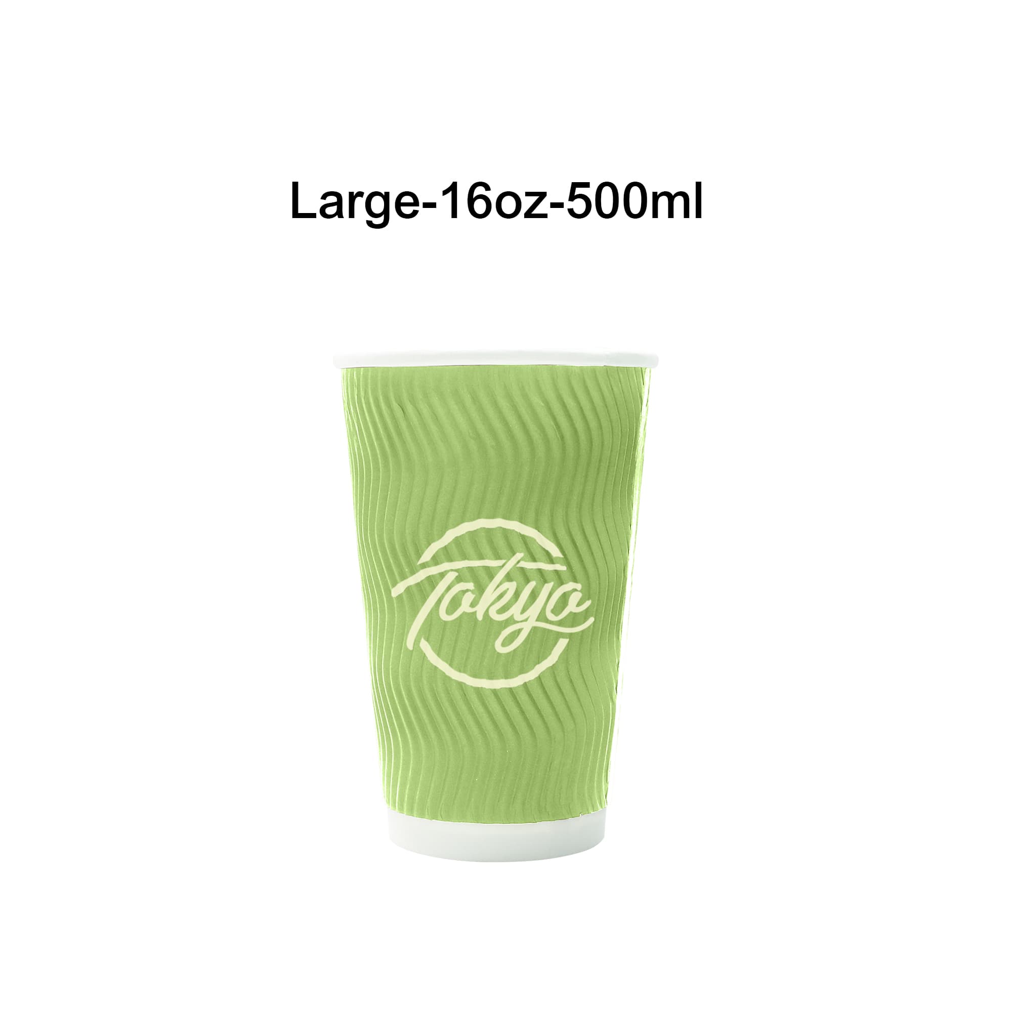 Home Compostable Aqueous Corrugated Double Wall Paper Cups