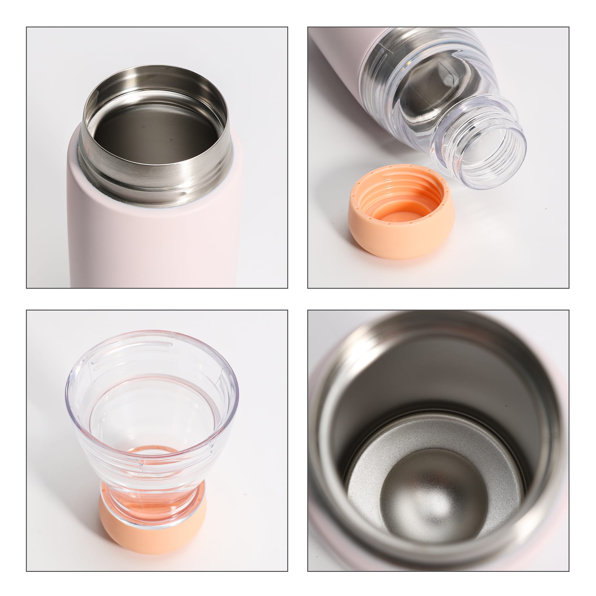 500ML 2 in 1 Stainless Steel Vacuum Bottle